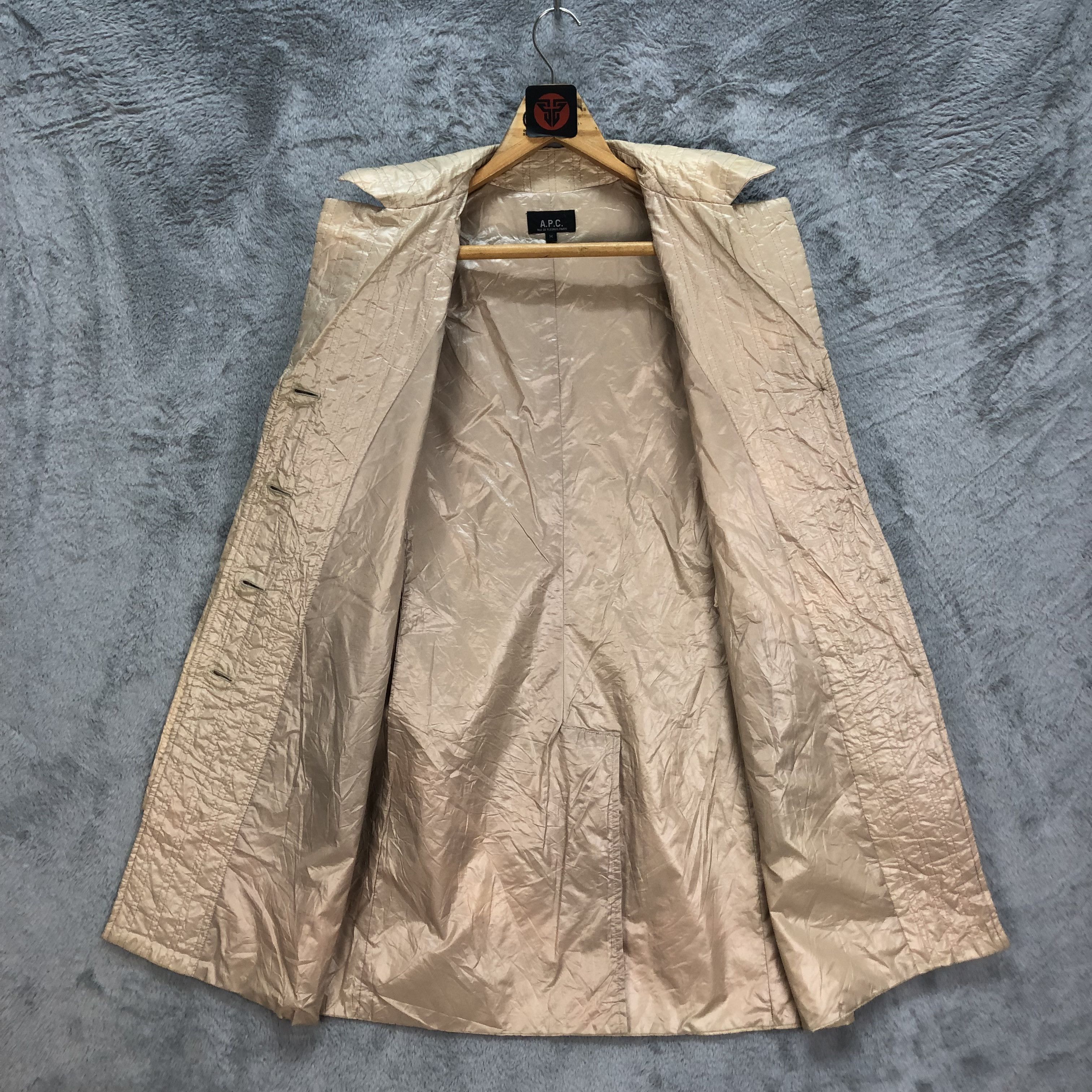 A.P.C. APC LIGHTWEIGHT LONG COAT MADE IN FRANCE #6418-65 Size M / US 6-8 / IT 42-44 - 6 Thumbnail