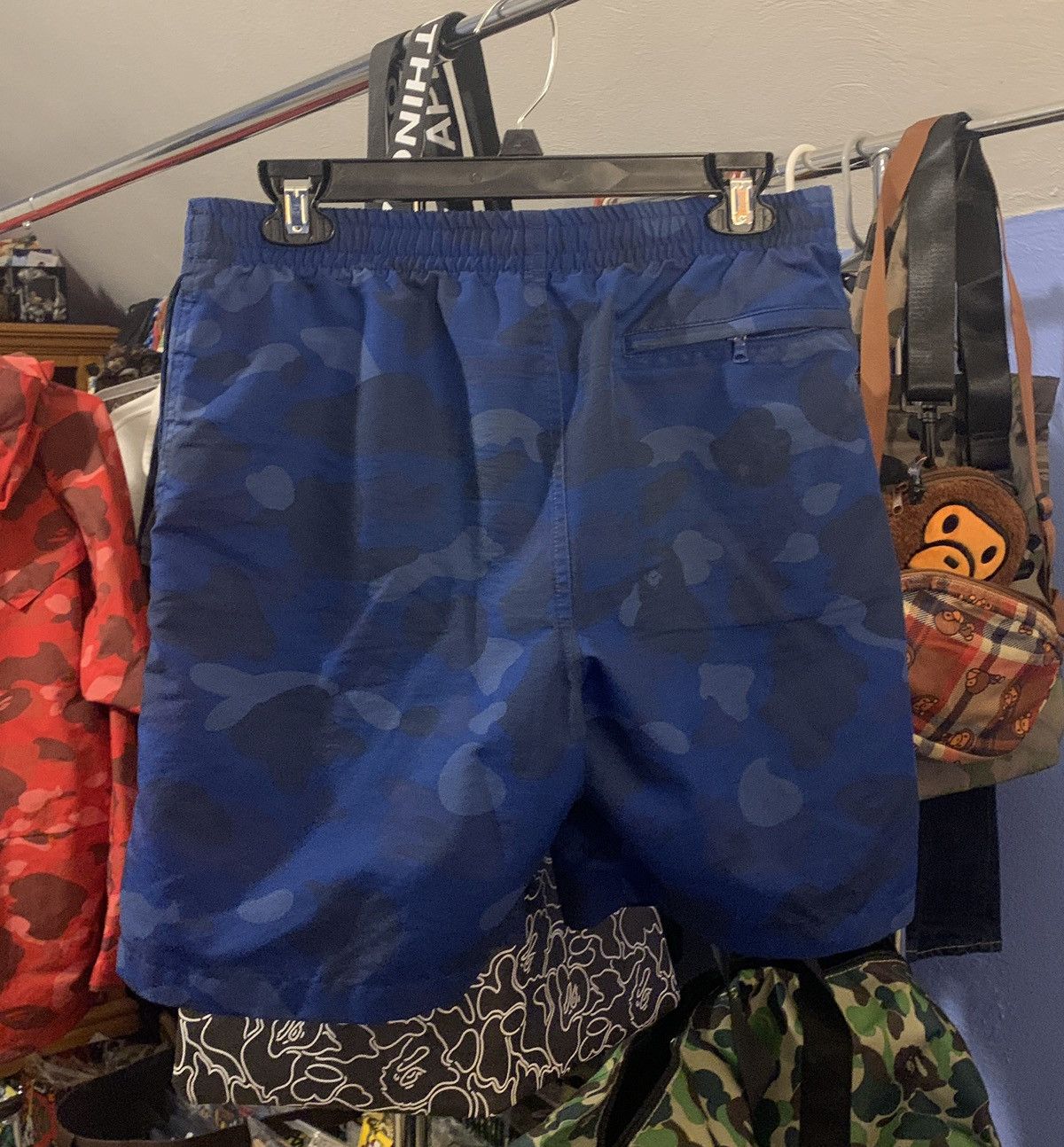 Bape Bape Blue Camo Shorts Size US 32 / EU 48 - 2 Thumbnail