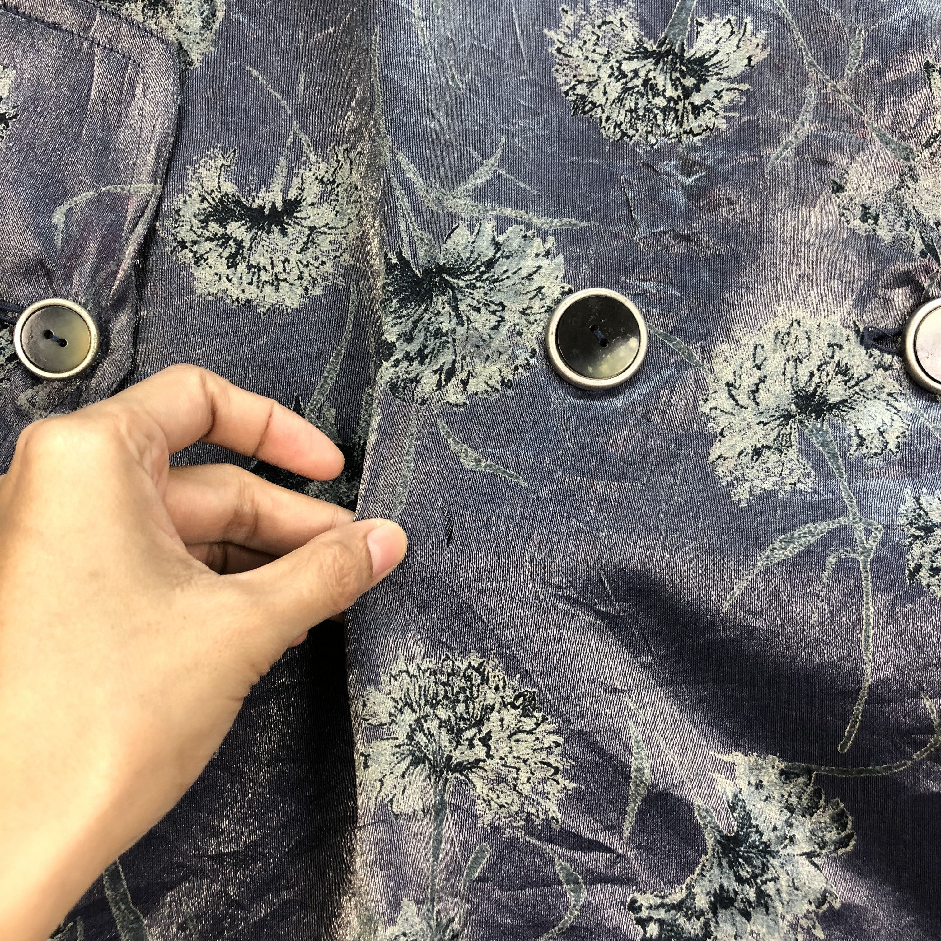 Japanese Brand MADAME BEAN FLORAL PRINTED COAT DOUBLE BREASTED #6412-65 Size M / US 6-8 / IT 42-44 - 7 Thumbnail