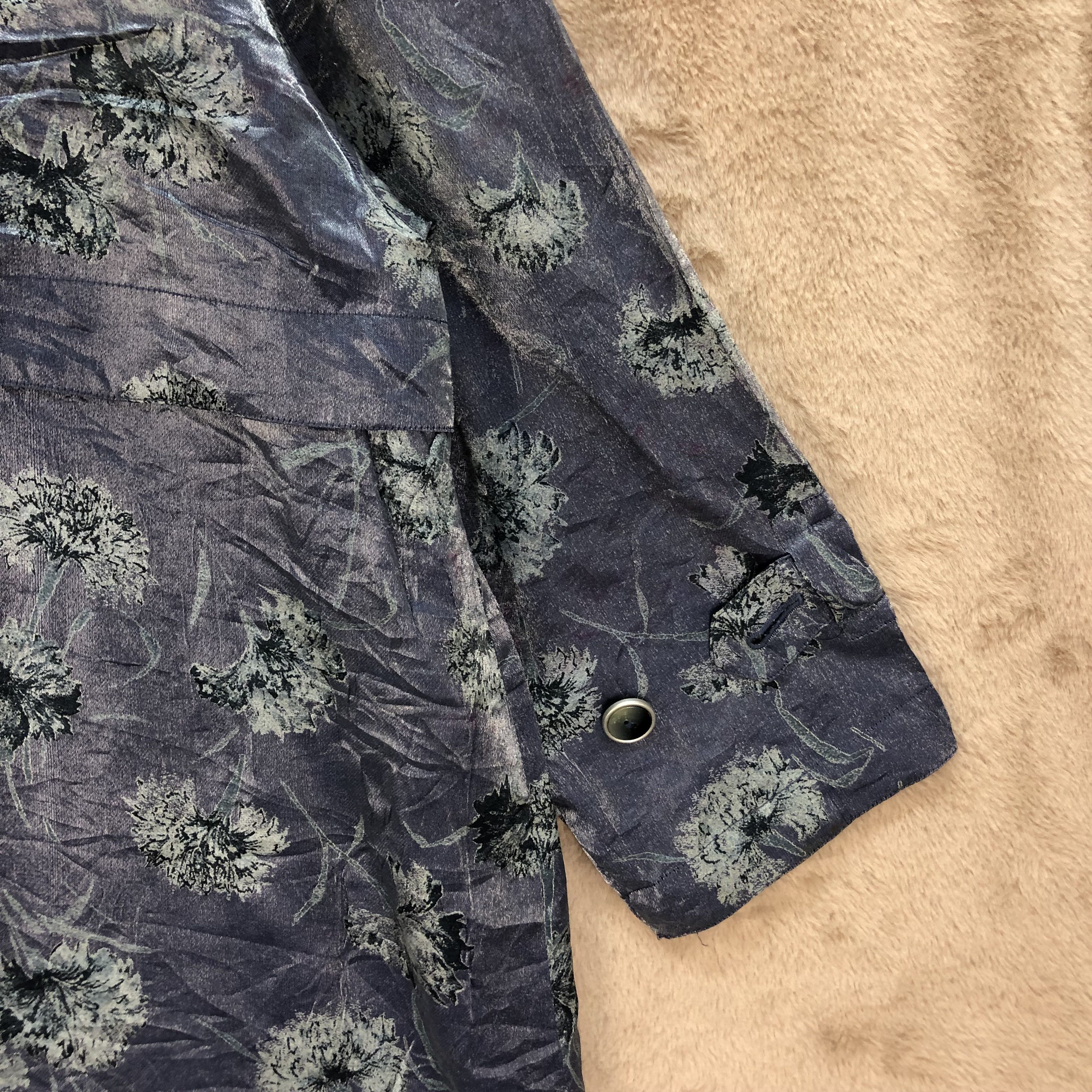 Japanese Brand MADAME BEAN FLORAL PRINTED COAT DOUBLE BREASTED #6412-65 Size M / US 6-8 / IT 42-44 - 14 Thumbnail