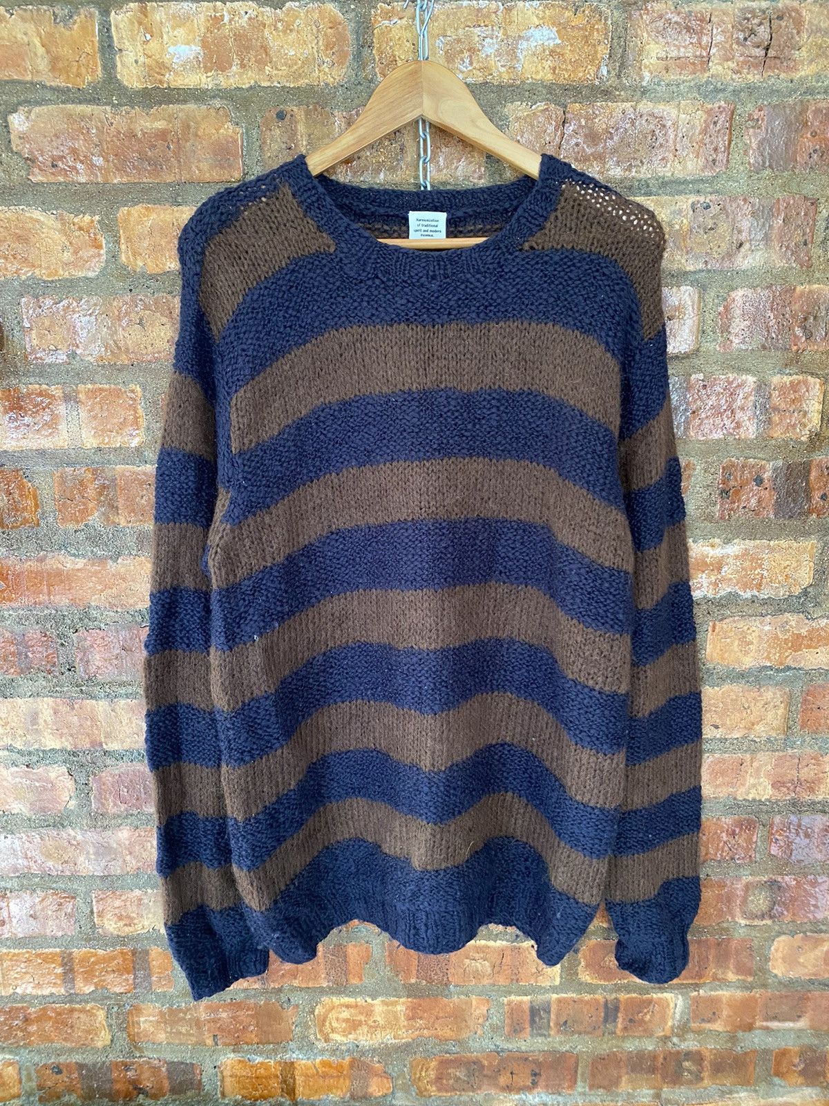 Japanese Brand VTG ABX Japan Mohair border Stripe Size US L / EU 52-54 / 3 - 2 Thumbnail