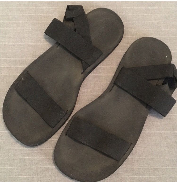 Helmut Lang Early 2000s Black Elastic Band Sandal Size US 11 / EU 44 - 1 Thumbnail