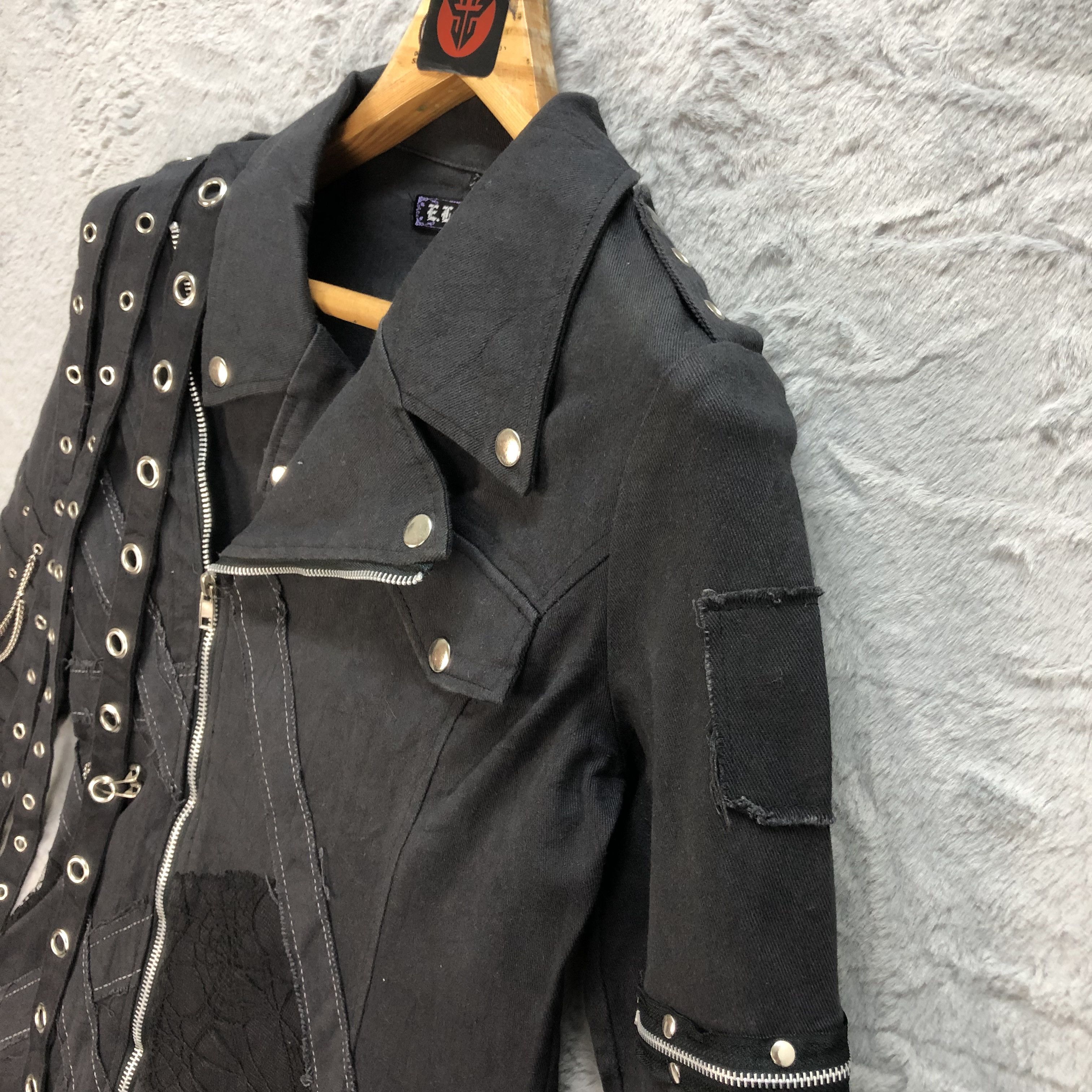 Japanese Brand BONDAGE🔥 ELFS DOUBLE COLLAR JACKET / SEDITIONARIES #6193-53 Size US S / EU 44-46 / 1 - 10 Thumbnail