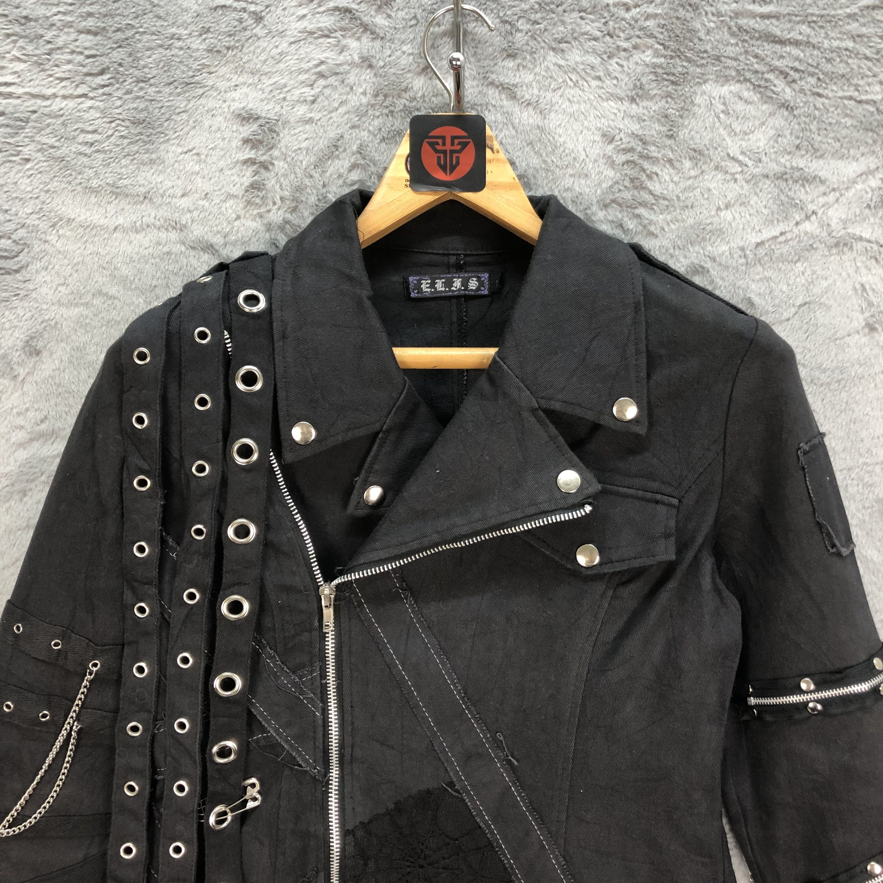 Japanese Brand BONDAGE🔥 ELFS DOUBLE COLLAR JACKET / SEDITIONARIES #6193-53 Size US S / EU 44-46 / 1 - 2 Thumbnail