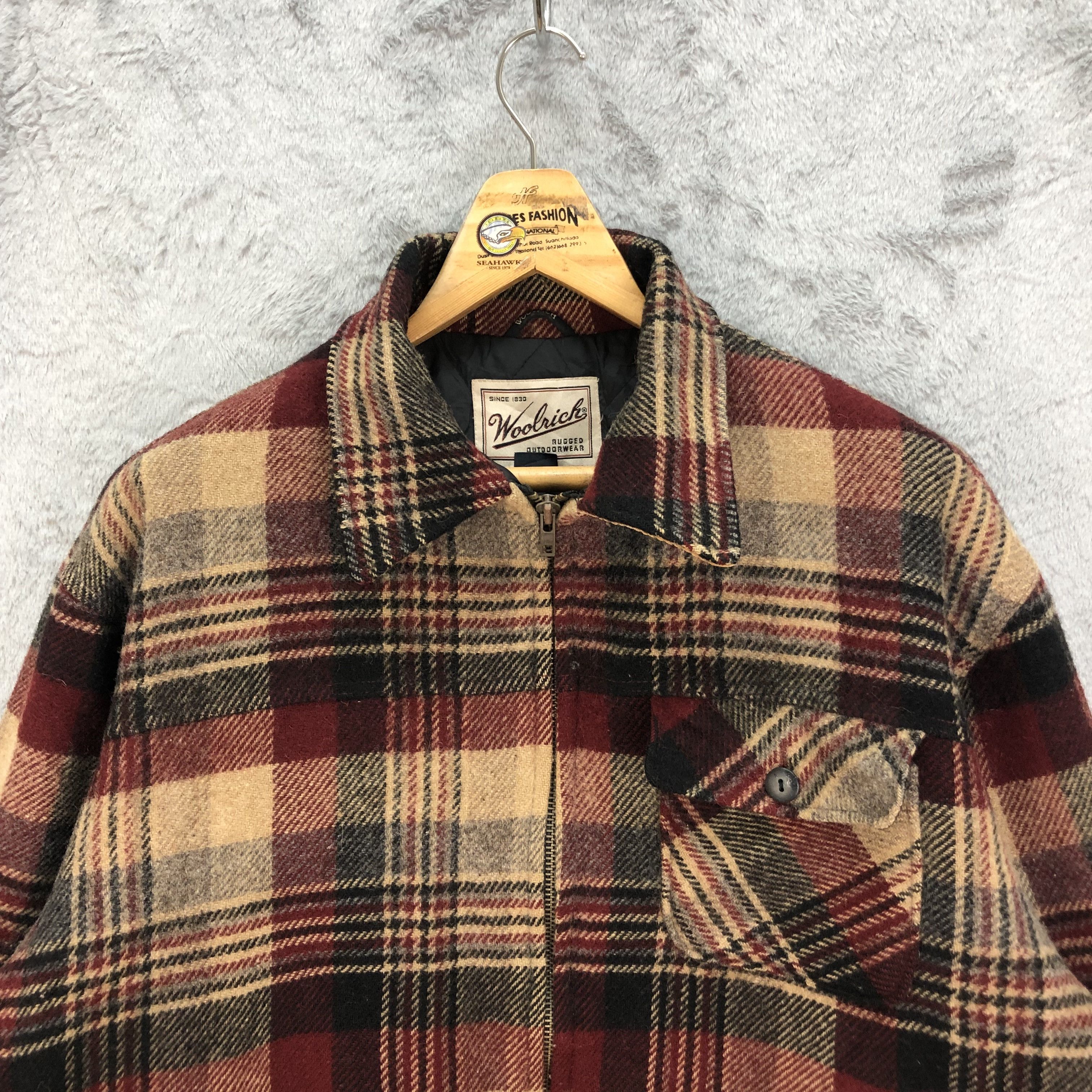 Woolrich Woolen Mills WOOLRICH RUGGED WOOL CHECKED TARTAN JACKET #5502-194 Size US L / EU 52-54 / 3 - 2 Thumbnail