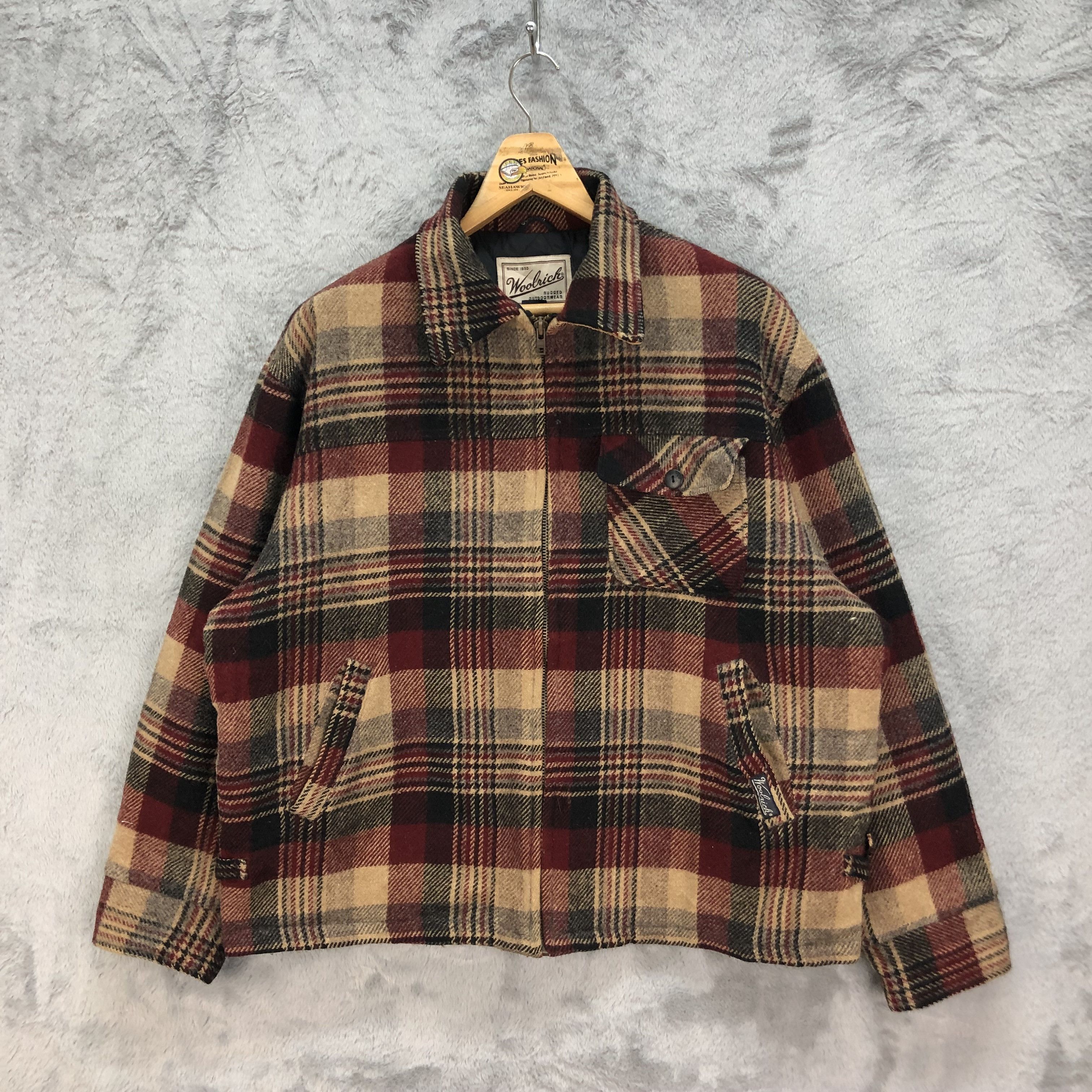 Woolrich Woolen Mills WOOLRICH RUGGED WOOL CHECKED TARTAN JACKET #5502-194 Size US L / EU 52-54 / 3 - 1 Thumbnail