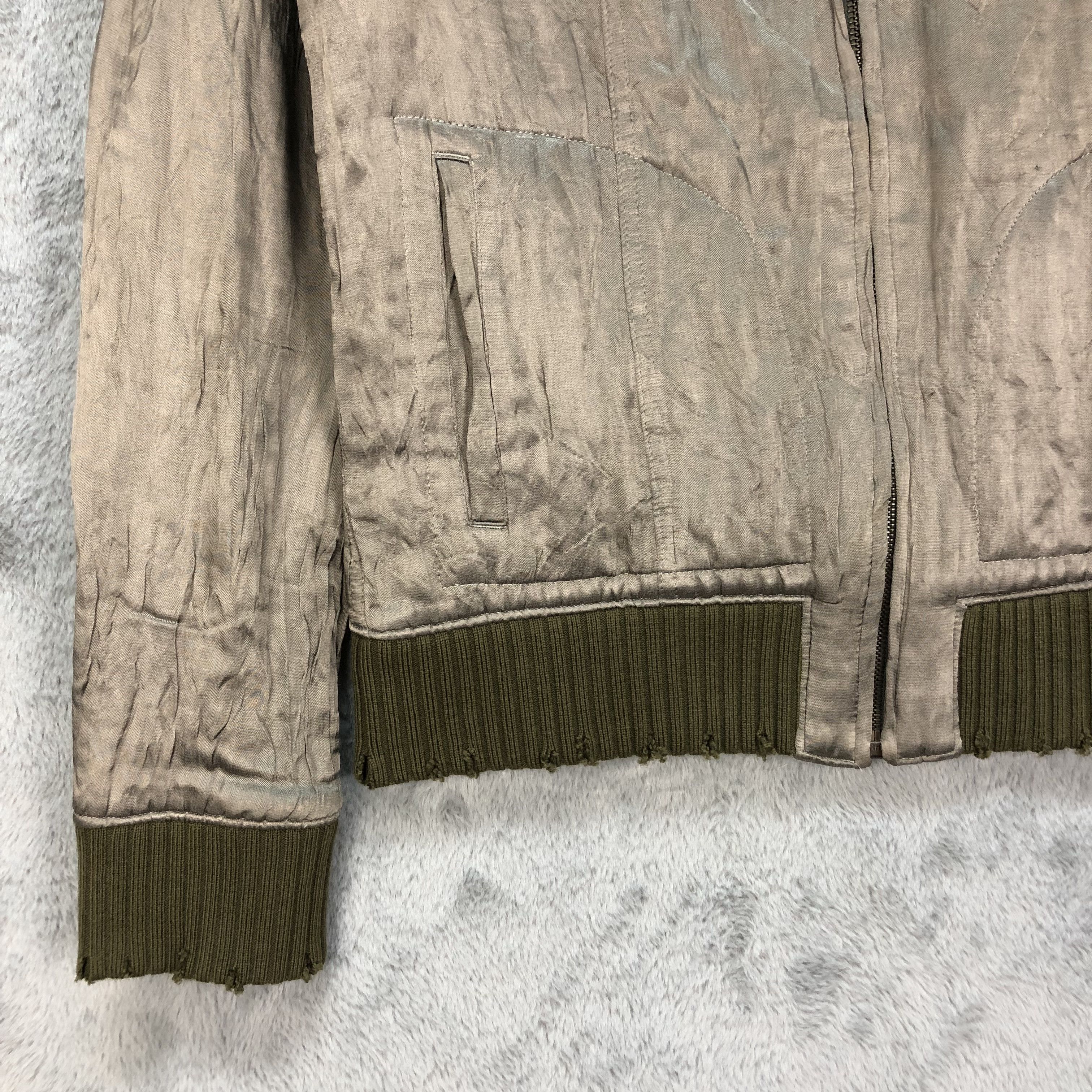 Japanese Brand INCERTUS TRASHED DESIGN JACKET RIRI ZIP #6469-68 Size US M / EU 48-50 / 2 - 5 Thumbnail