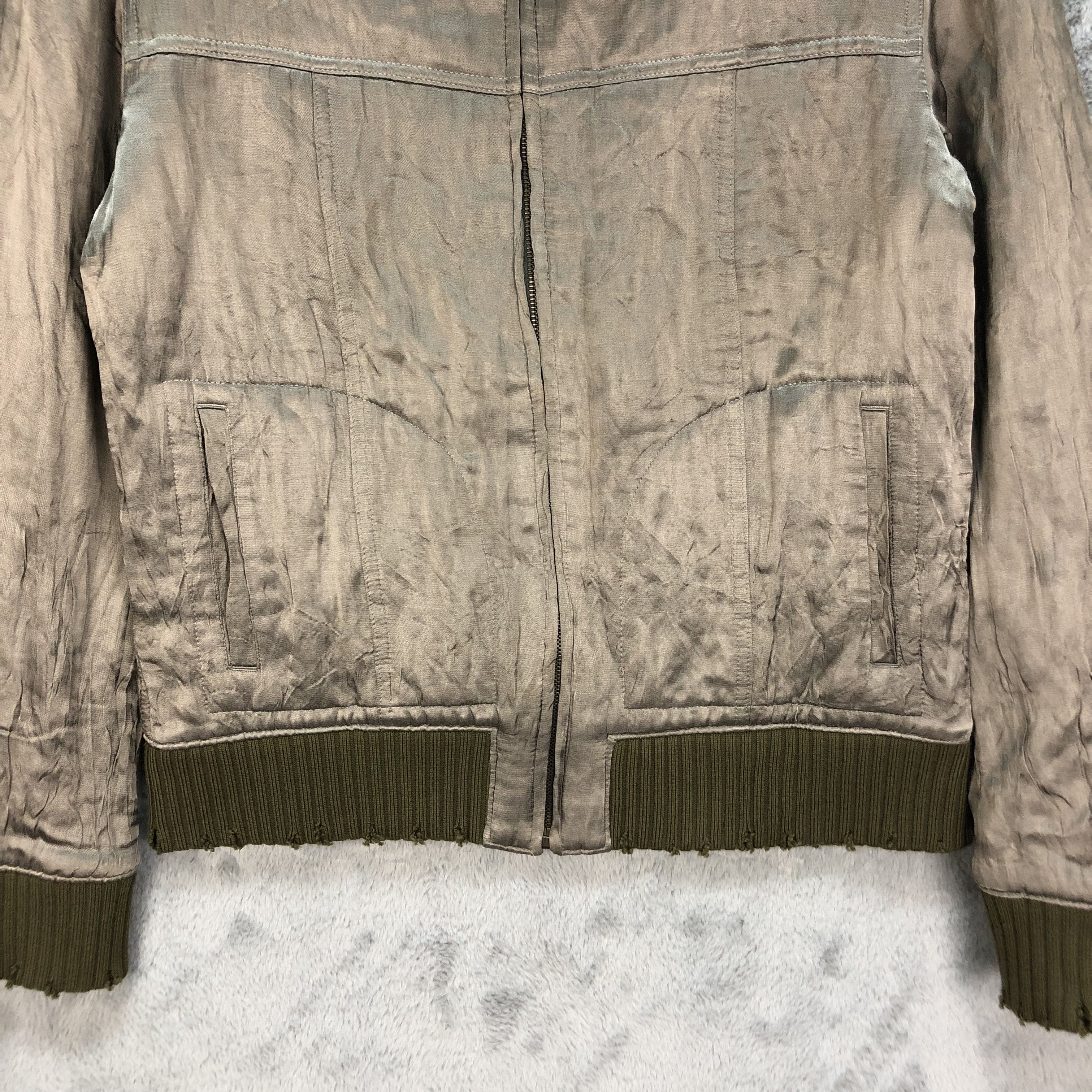 Japanese Brand INCERTUS TRASHED DESIGN JACKET RIRI ZIP #6469-68 Size US M / EU 48-50 / 2 - 4 Thumbnail