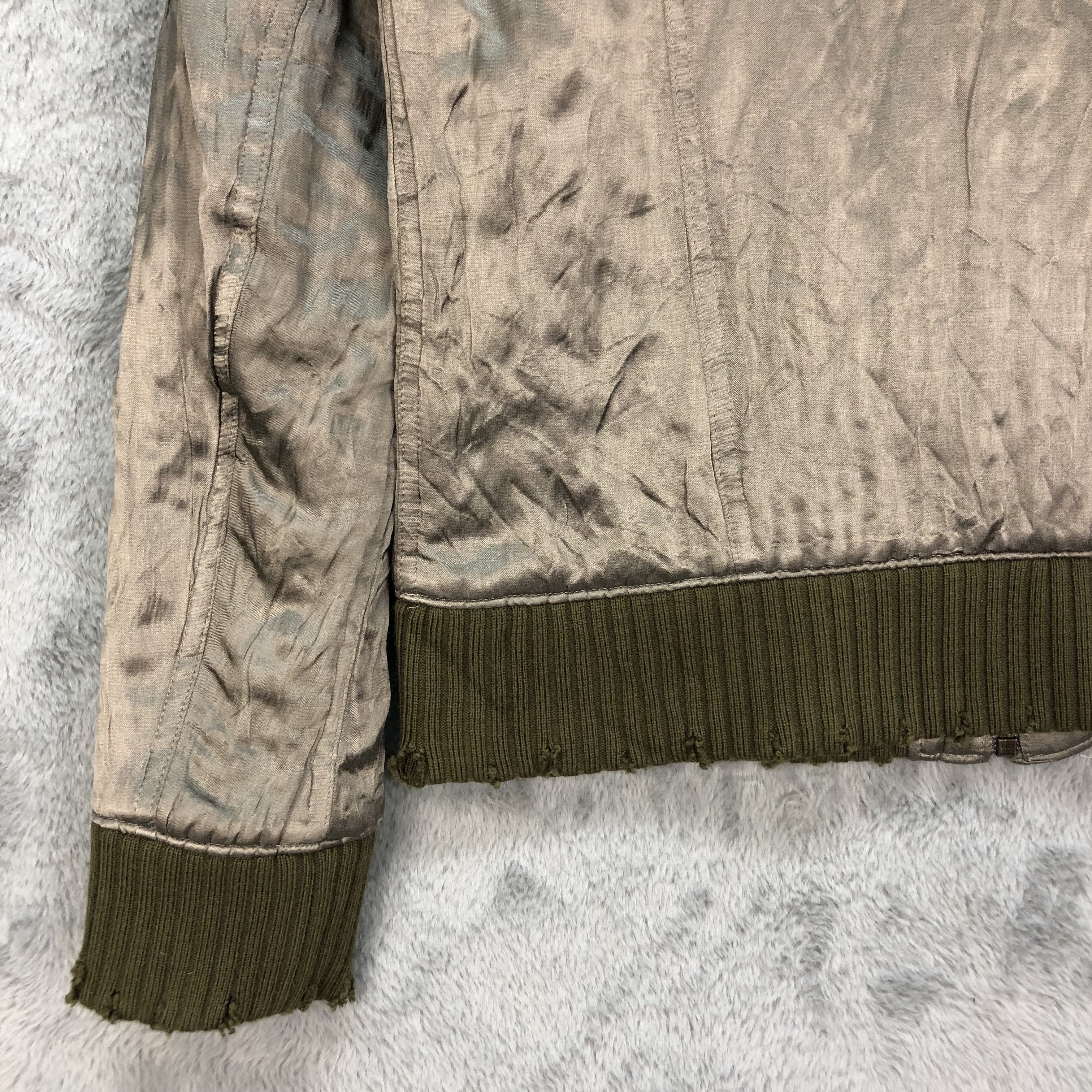 Japanese Brand INCERTUS TRASHED DESIGN JACKET RIRI ZIP #6469-68 Size US M / EU 48-50 / 2 - 17 Thumbnail