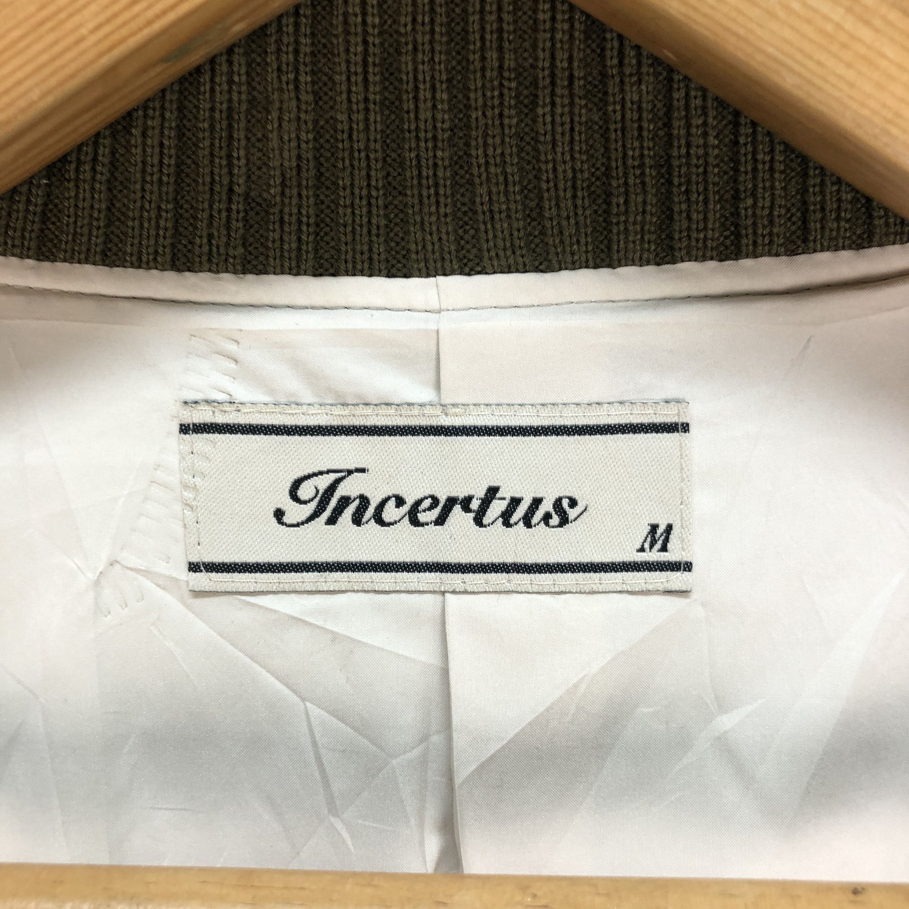 Japanese Brand INCERTUS TRASHED DESIGN JACKET RIRI ZIP #6469-68 Size US M / EU 48-50 / 2 - 12 Thumbnail
