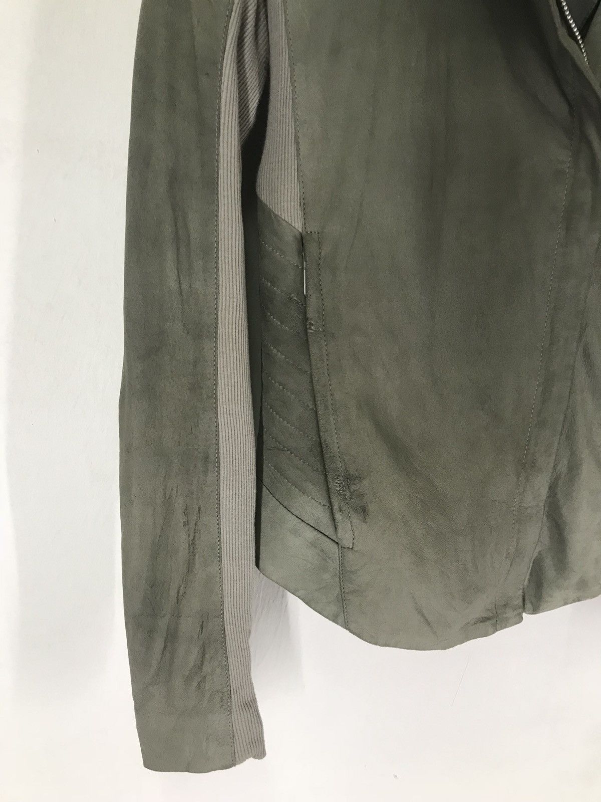 Helmut Lang 2000s Helmut Lang Biker Paper Leather Jacket Size US XS / EU 42 / 0 - 5 Thumbnail