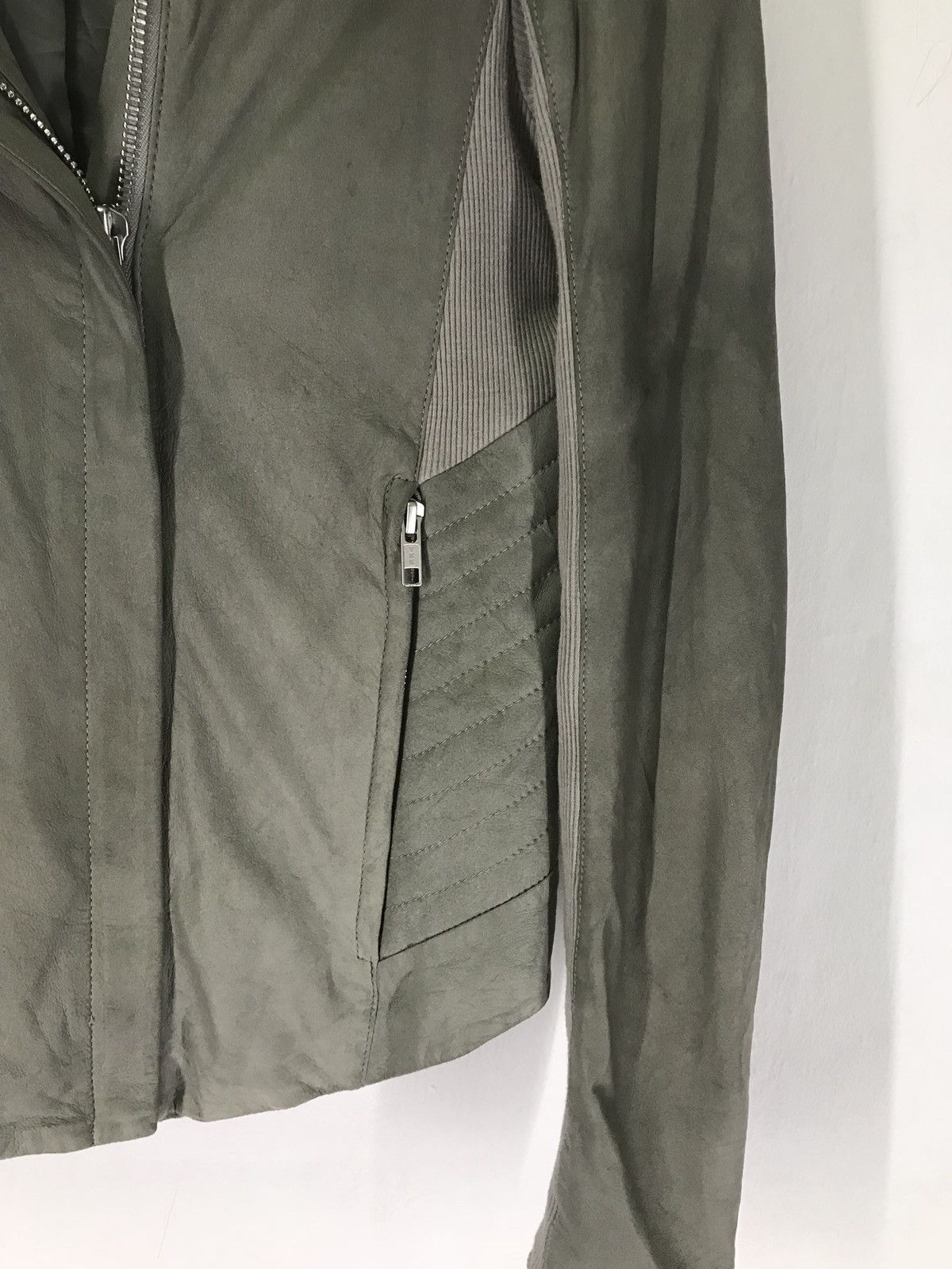 Helmut Lang 2000s Helmut Lang Biker Paper Leather Jacket Size US XS / EU 42 / 0 - 7 Thumbnail