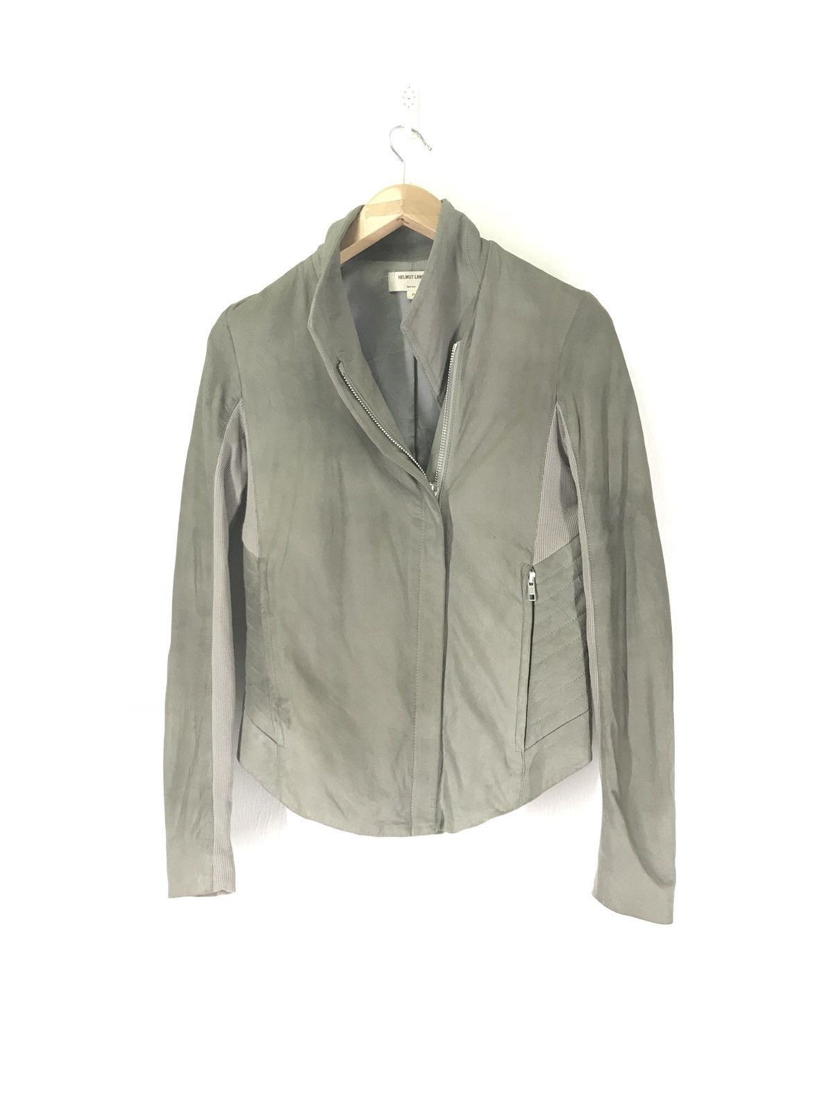 Helmut Lang 2000s Helmut Lang Biker Paper Leather Jacket Size US XS / EU 42 / 0 - 1 Thumbnail
