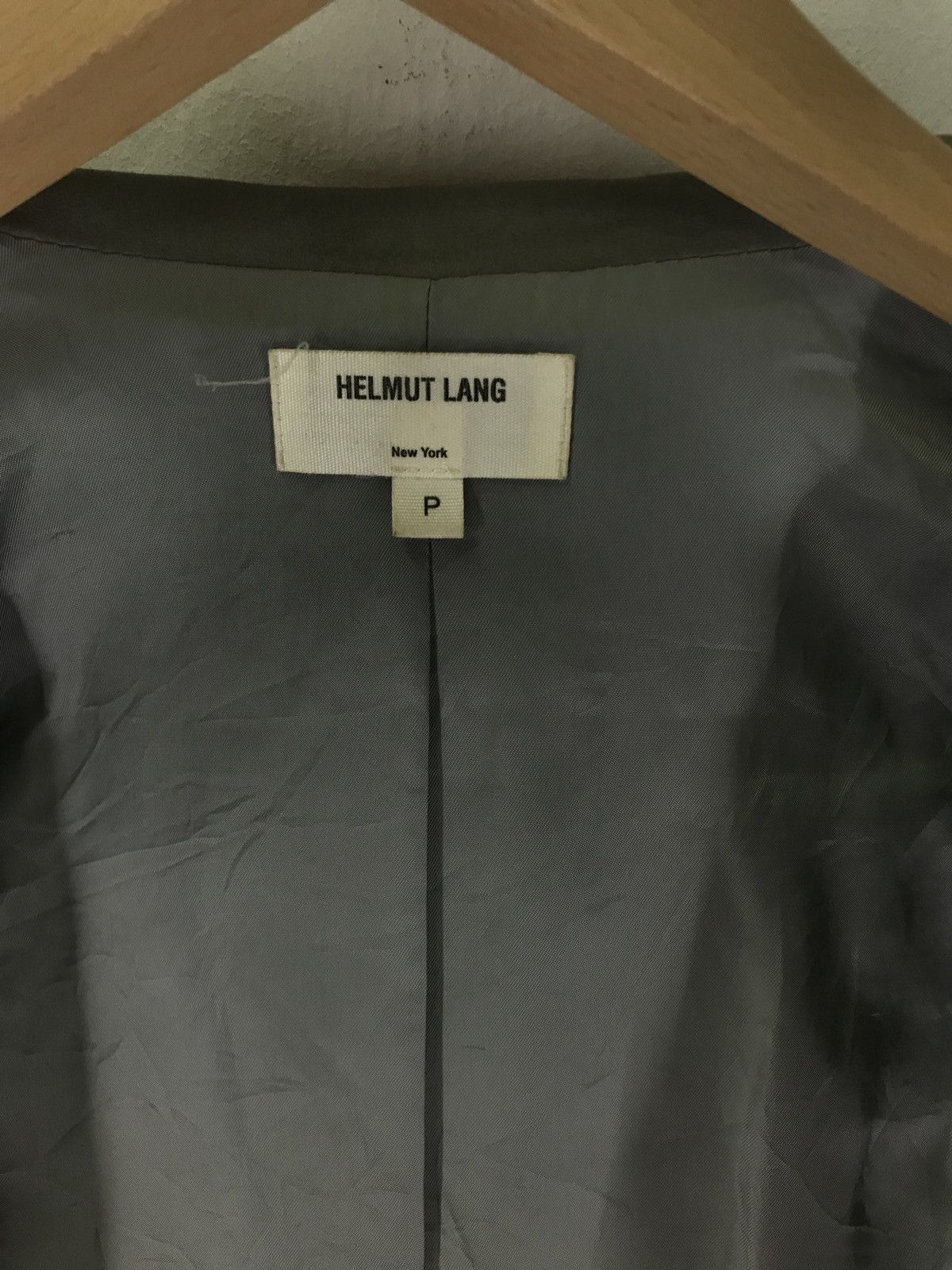 Helmut Lang 2000s Helmut Lang Biker Paper Leather Jacket Size US XS / EU 42 / 0 - 10 Thumbnail