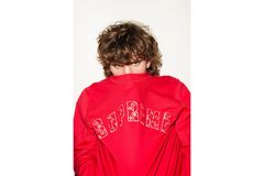 Louis Vuitton Supreme Arc Logo Red White Embroidered Pullvoer