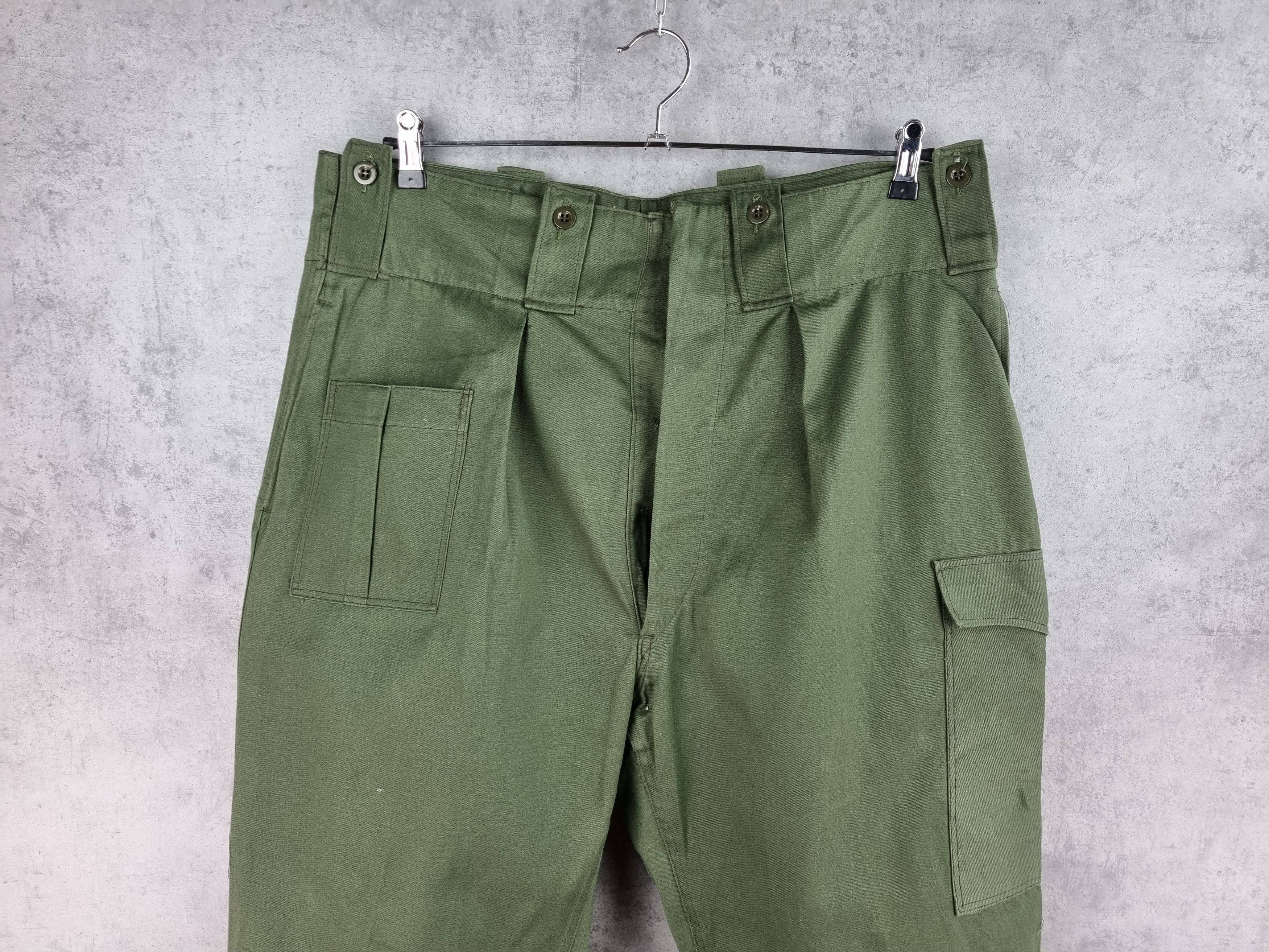 Japanese Brand × Vintage Rare 70s Military Single Stitch Bootcut Pants Size US 34 / EU 50 - 4 Thumbnail