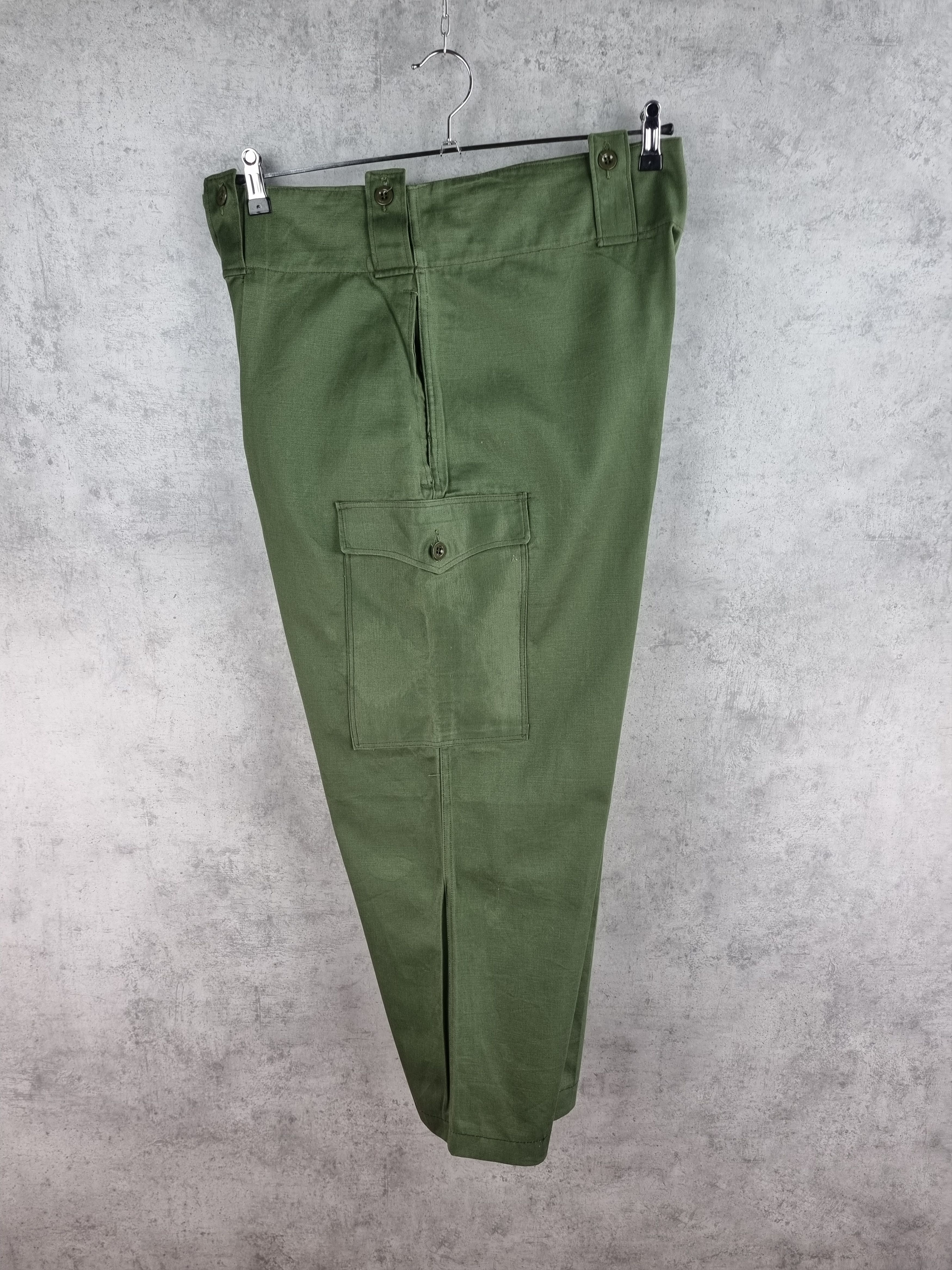 Japanese Brand × Vintage Rare 70s Military Single Stitch Bootcut Pants Size US 34 / EU 50 - 7 Thumbnail