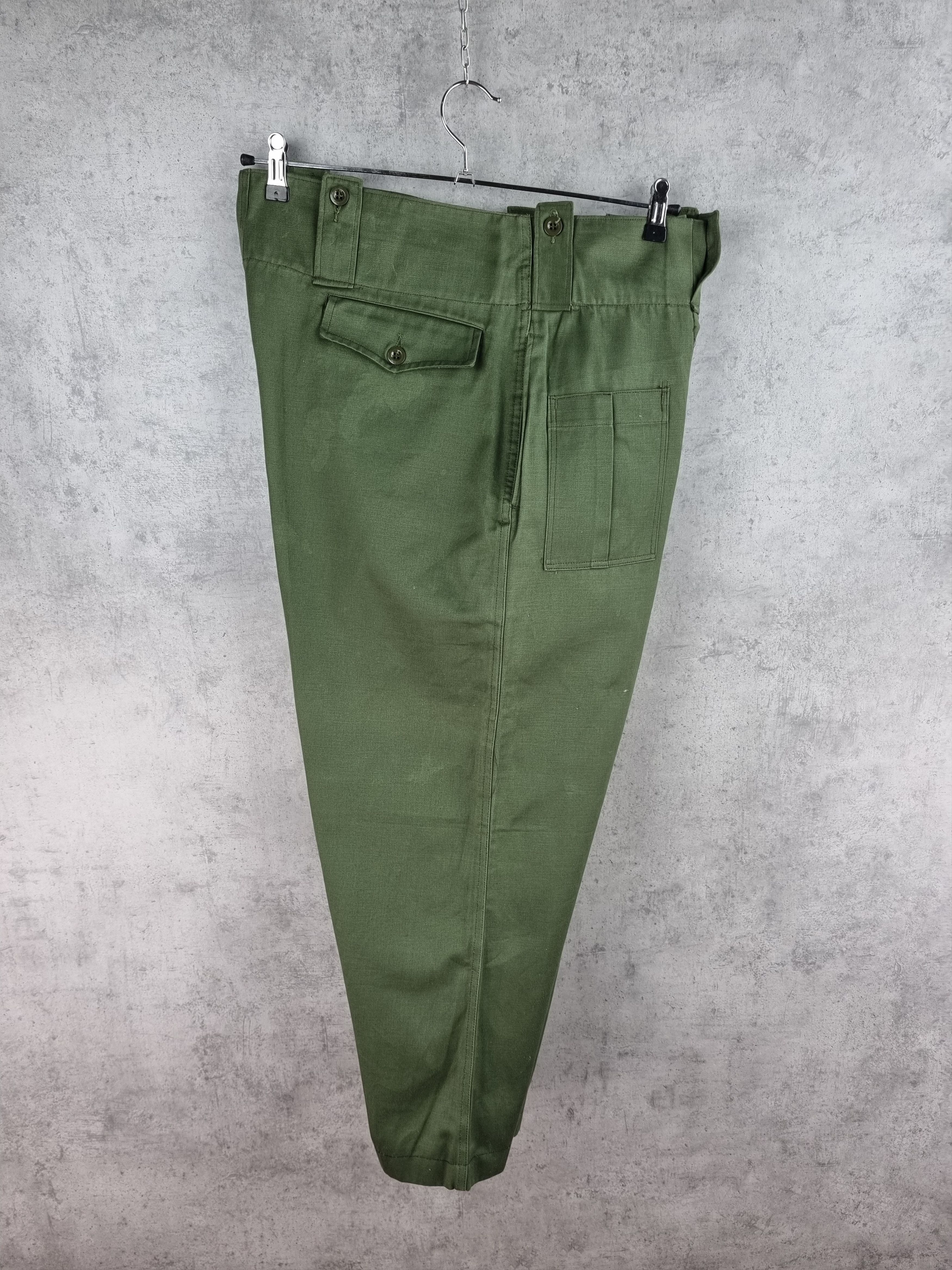 Japanese Brand × Vintage Rare 70s Military Single Stitch Bootcut Pants Size US 34 / EU 50 - 8 Thumbnail