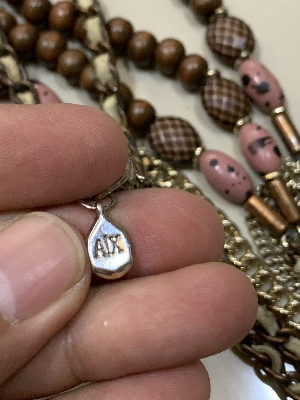 Armani Exchange AX BEADS NECKLACE MULTILAYERS NECKLACE Size ONE SIZE - 5 Thumbnail