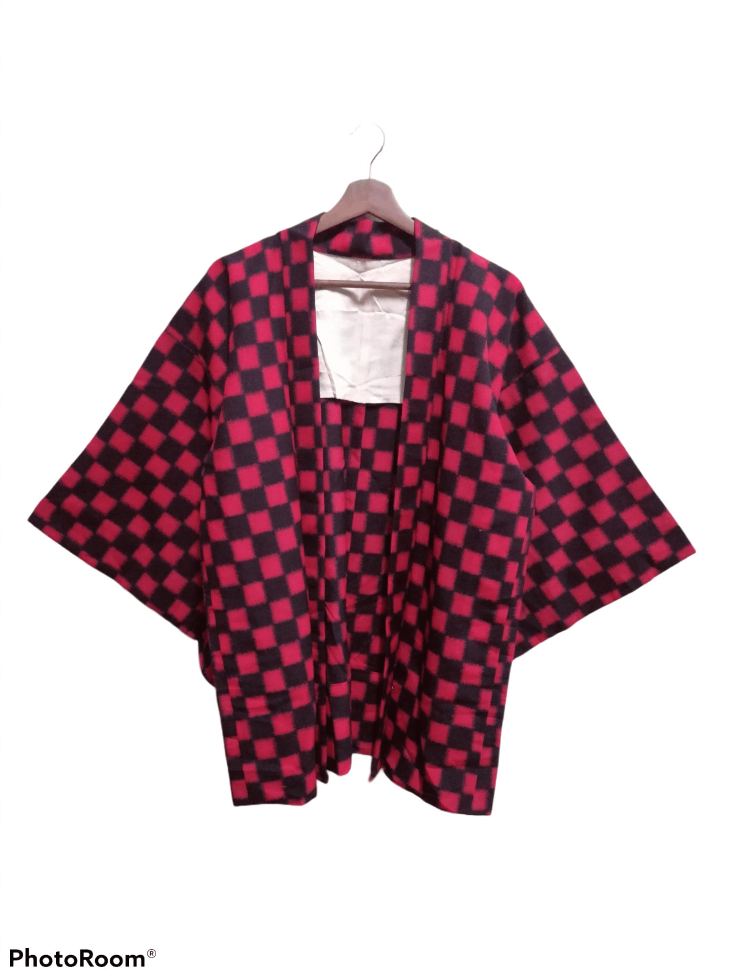 Japanese Brand Vintage tartan kimono noragi haori hanten jinbei jacket KPD1 Size US L / EU 52-54 / 3 - 1 Thumbnail