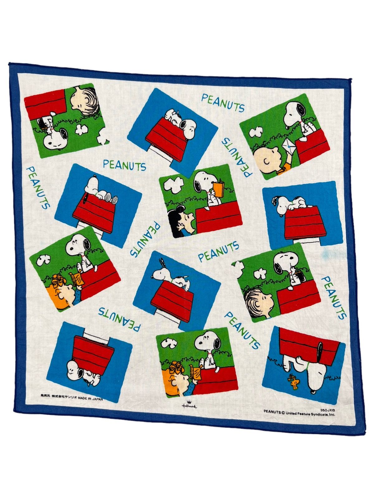 Peanuts Snoopy Handkerchief Neckerchief Bandana Pocketsquare