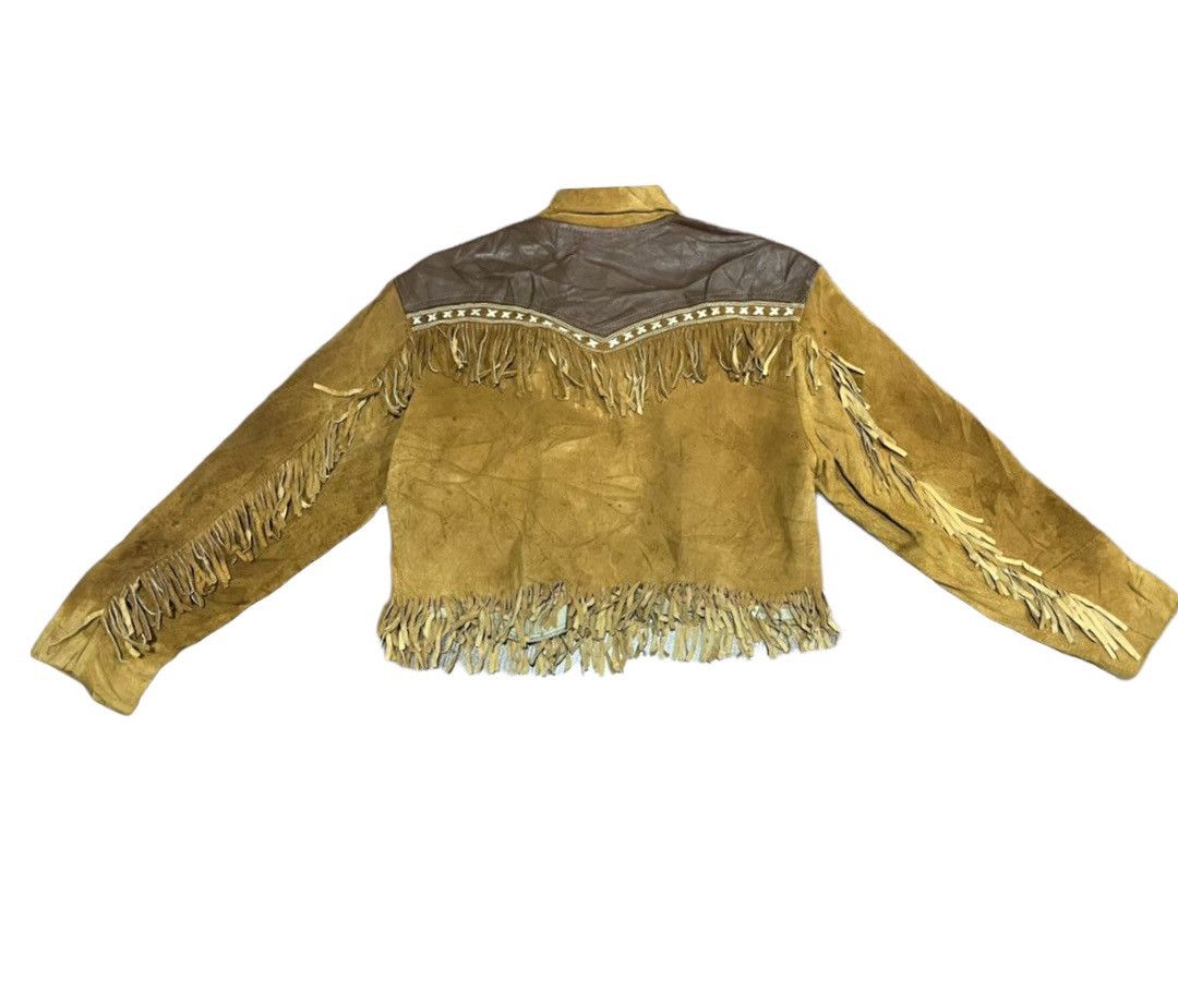Chevignon Vintage Chevignon Cowboy Frontier Fashion Leather Jacket Size M / US 6-8 / IT 42-44 - 5 Thumbnail