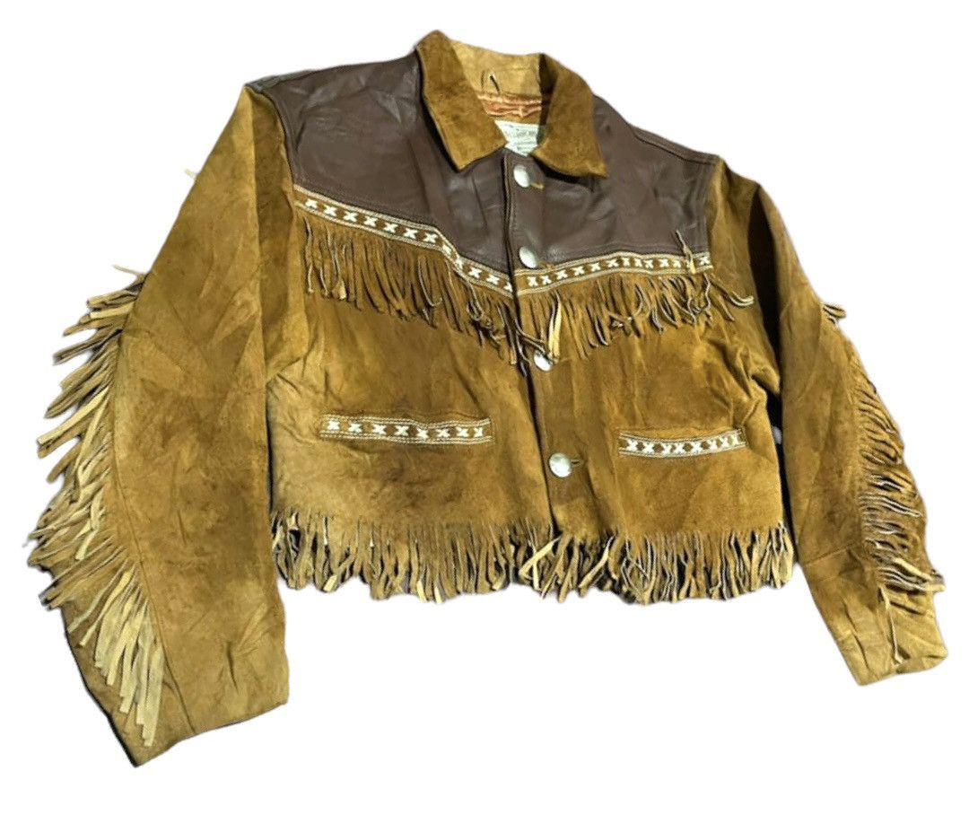 Chevignon Vintage Chevignon Cowboy Frontier Fashion Leather Jacket Size M / US 6-8 / IT 42-44 - 2 Thumbnail