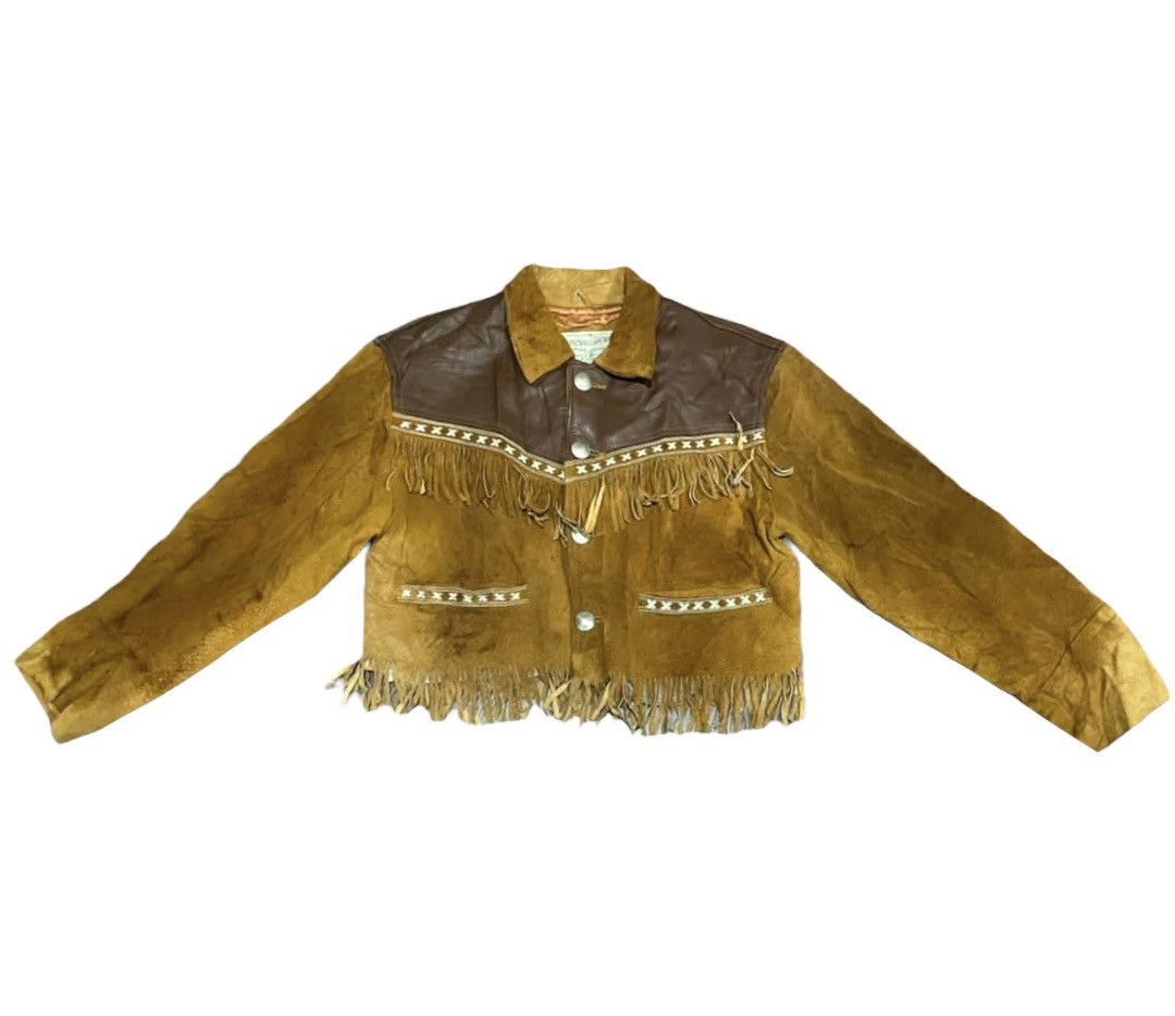 Chevignon Vintage Chevignon Cowboy Frontier Fashion Leather Jacket Size M / US 6-8 / IT 42-44 - 4 Thumbnail