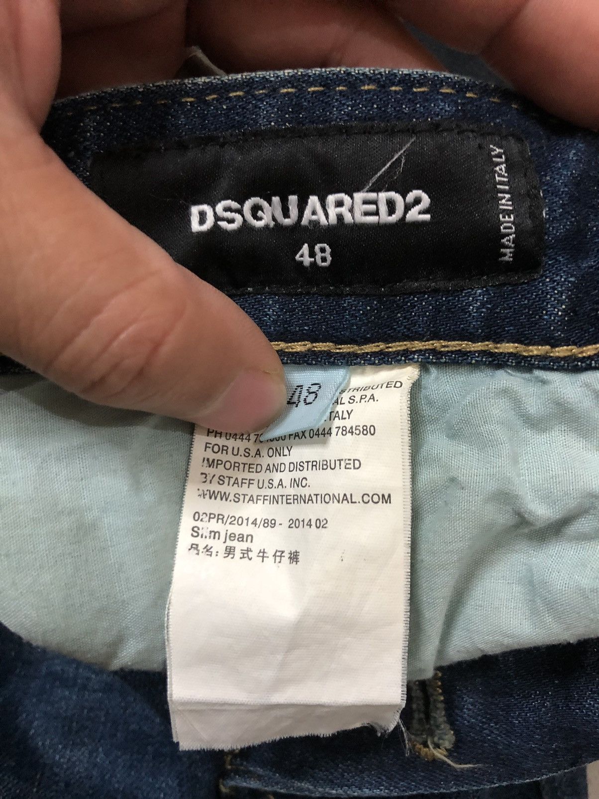 Dsquared2 VINTAGE DSQUARED2 DISTRESSED DENIM JEANS Size US 31 - 5 Thumbnail