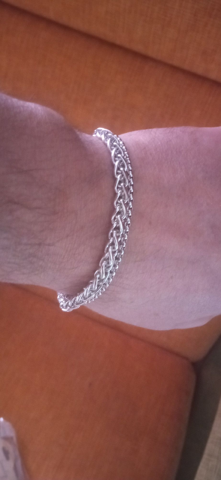 Jewelry Silver Color Thick Chain Bracelet Size ONE SIZE - 3 Thumbnail