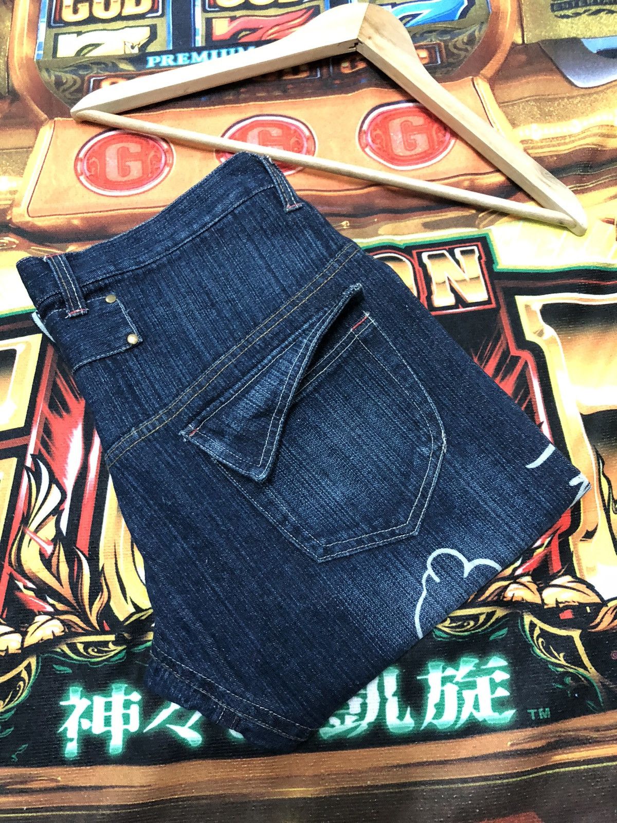 Japanese Brand VINTAGE JAPANESE SUKAJAN BIG DRAGON PRINTED DENIM JEANS Size US 32 / EU 48 - 16 Thumbnail