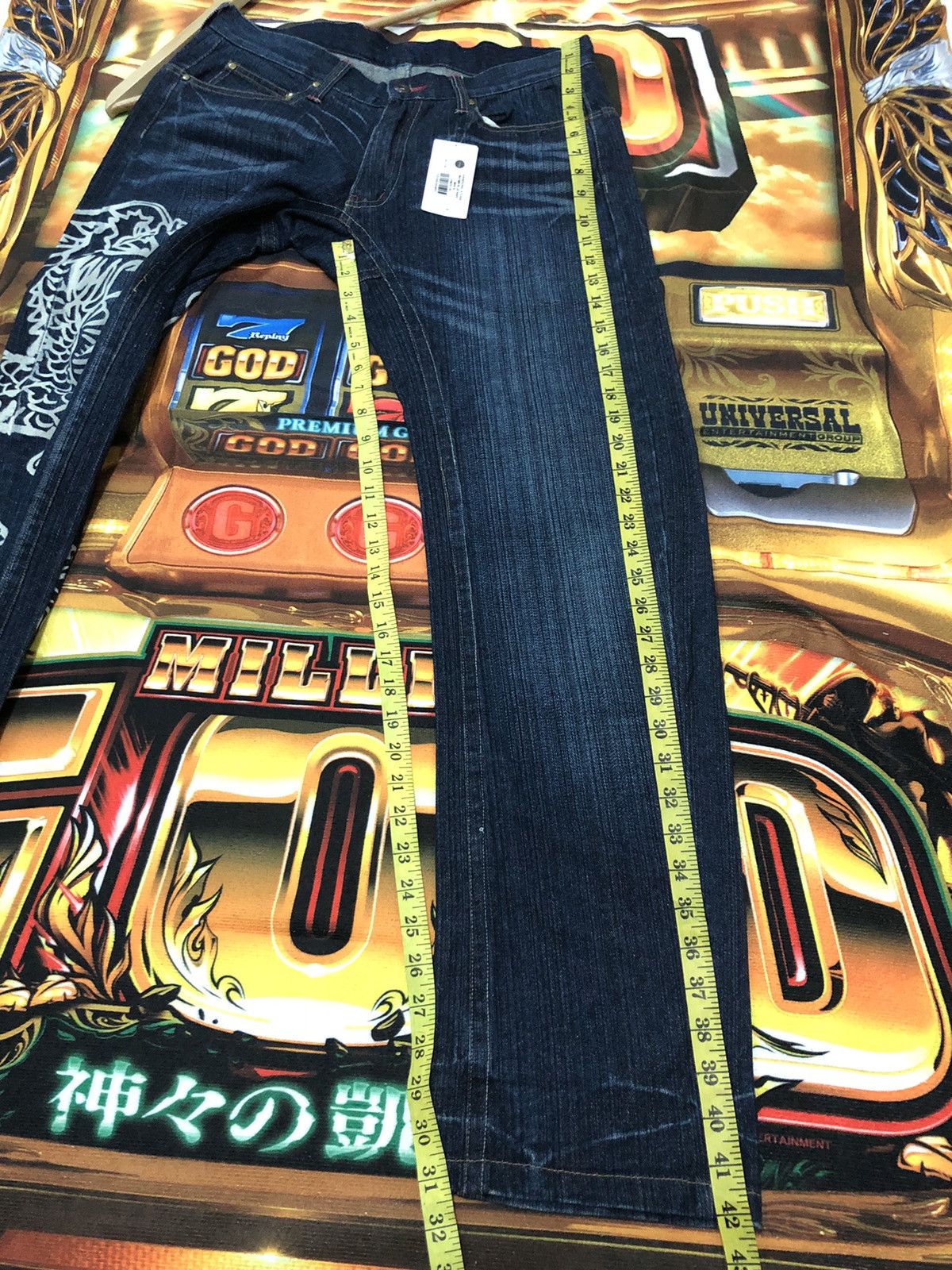 Japanese Brand VINTAGE JAPANESE SUKAJAN BIG DRAGON PRINTED DENIM JEANS Size US 32 / EU 48 - 14 Thumbnail