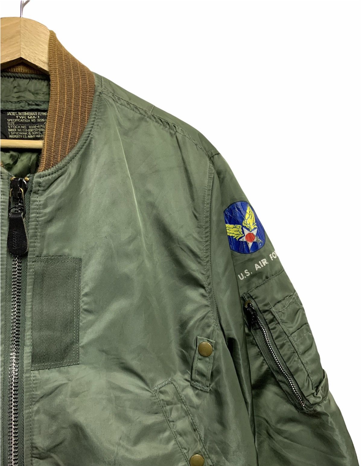 I. Spiewak And Sons 🔥VTG I.SPIEWAK USAF BOMBERS JACKETS TYPE MA-1 Size US M / EU 48-50 / 2 - 4 Thumbnail