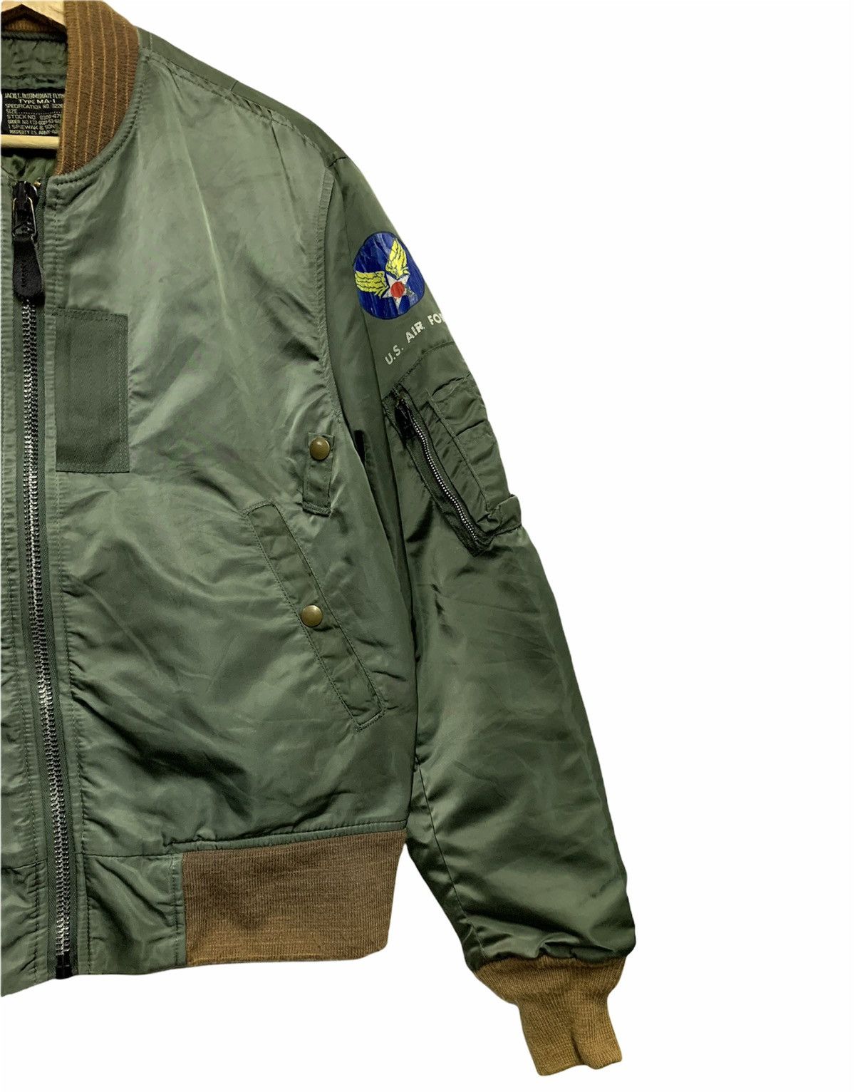 I. Spiewak And Sons 🔥VTG I.SPIEWAK USAF BOMBERS JACKETS TYPE MA-1 Size US M / EU 48-50 / 2 - 3 Thumbnail