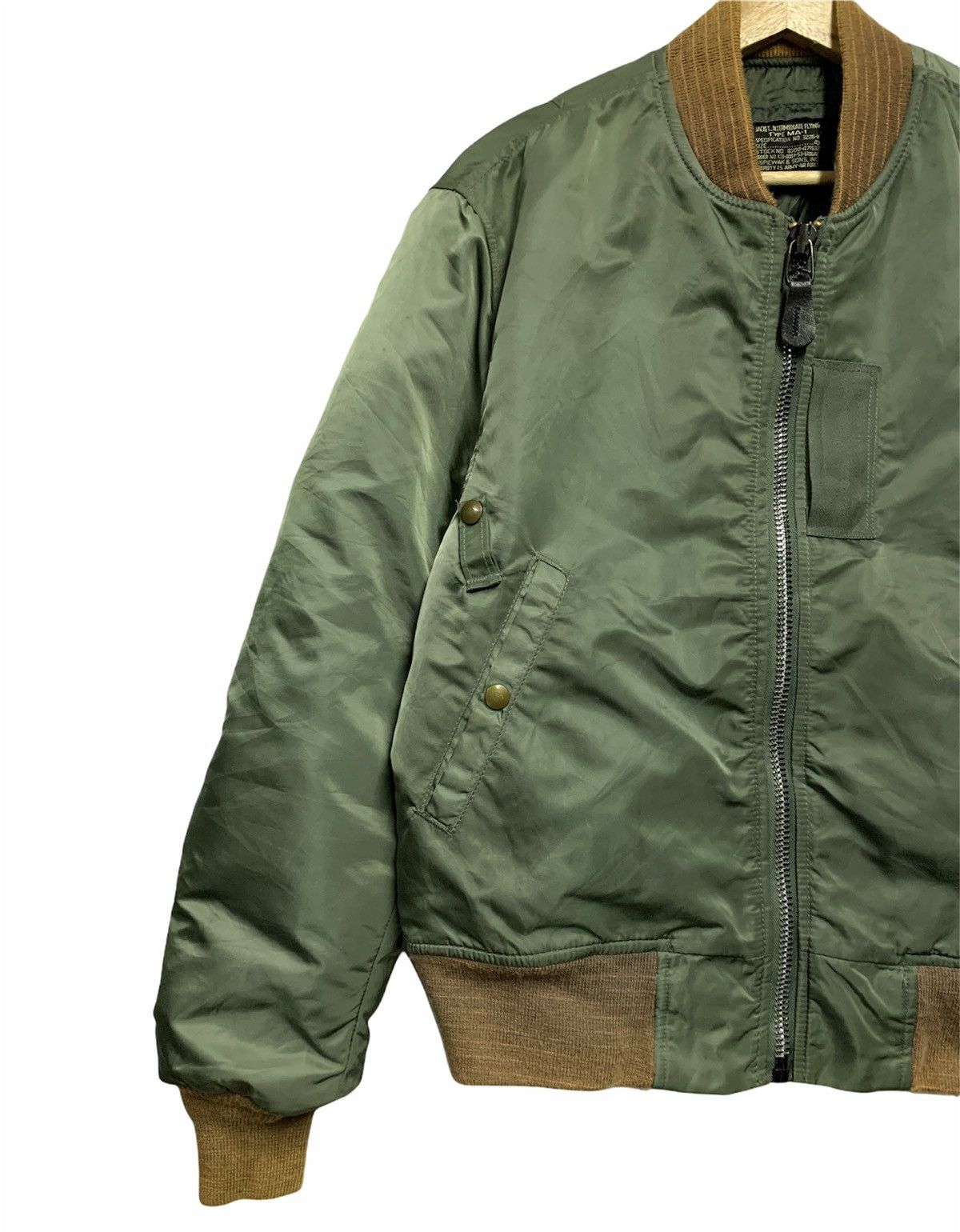 I. Spiewak And Sons 🔥VTG I.SPIEWAK USAF BOMBERS JACKETS TYPE MA-1 Size US M / EU 48-50 / 2 - 2 Thumbnail