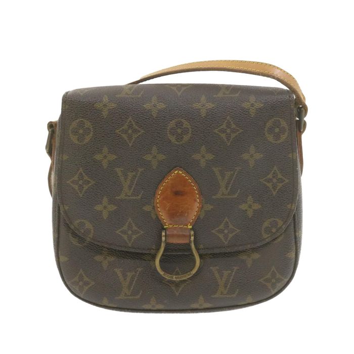 LOUIS VUITTON Monogram Saint Cloud MM Shoulder Bag M51243 LV Auth