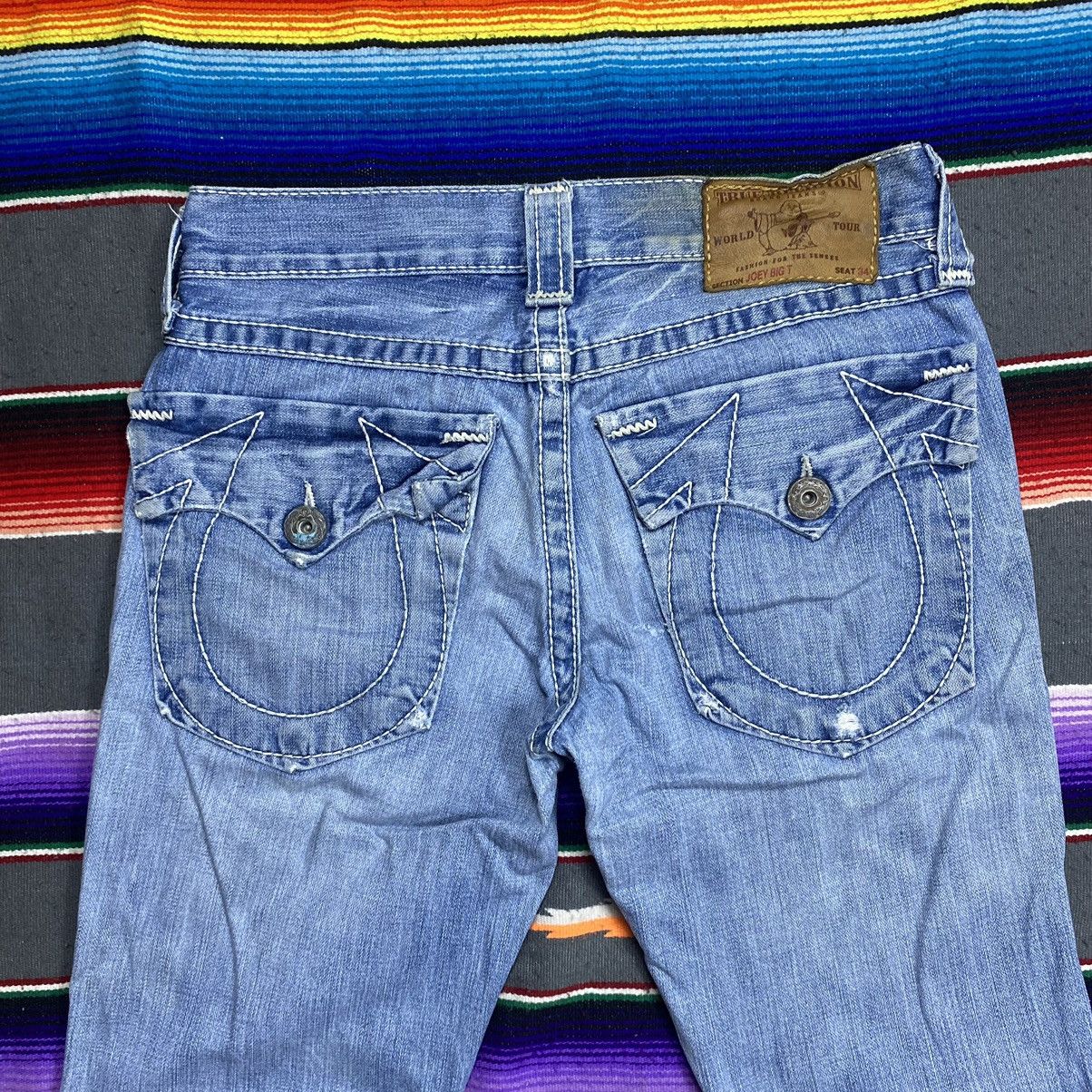 True Religion Vintage True Religion Flare Distressed Jeans Size 33" - 13 Thumbnail