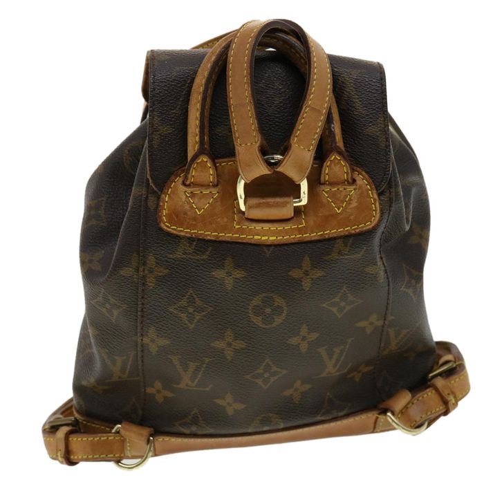 LOUIS VUITTON Monogram Montsouris PM Backpack M51137 LV Auth