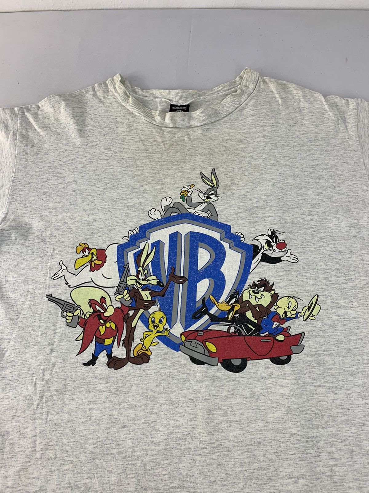 Vintage Warner Bros Studio Store Animation Cartoon Big Printed Tee Size US XL / EU 56 / 4 - 2 Thumbnail