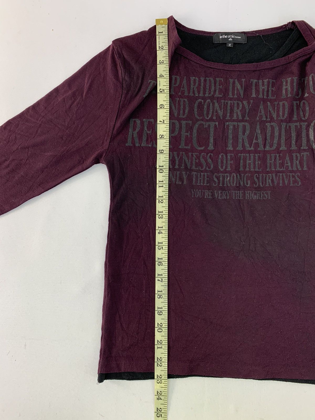 In The Attic In The Attic Homme Humor Quotes Longsleeve Printed Tee Size S / US 4 / IT 40 - 7 Thumbnail