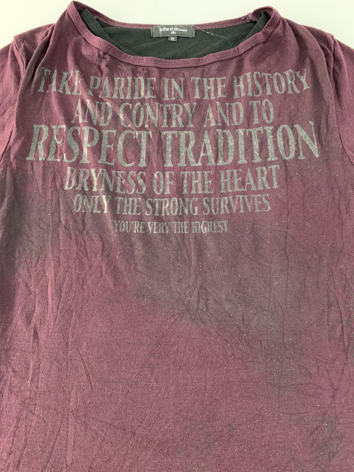 In The Attic In The Attic Homme Humor Quotes Longsleeve Printed Tee Size S / US 4 / IT 40 - 3 Thumbnail