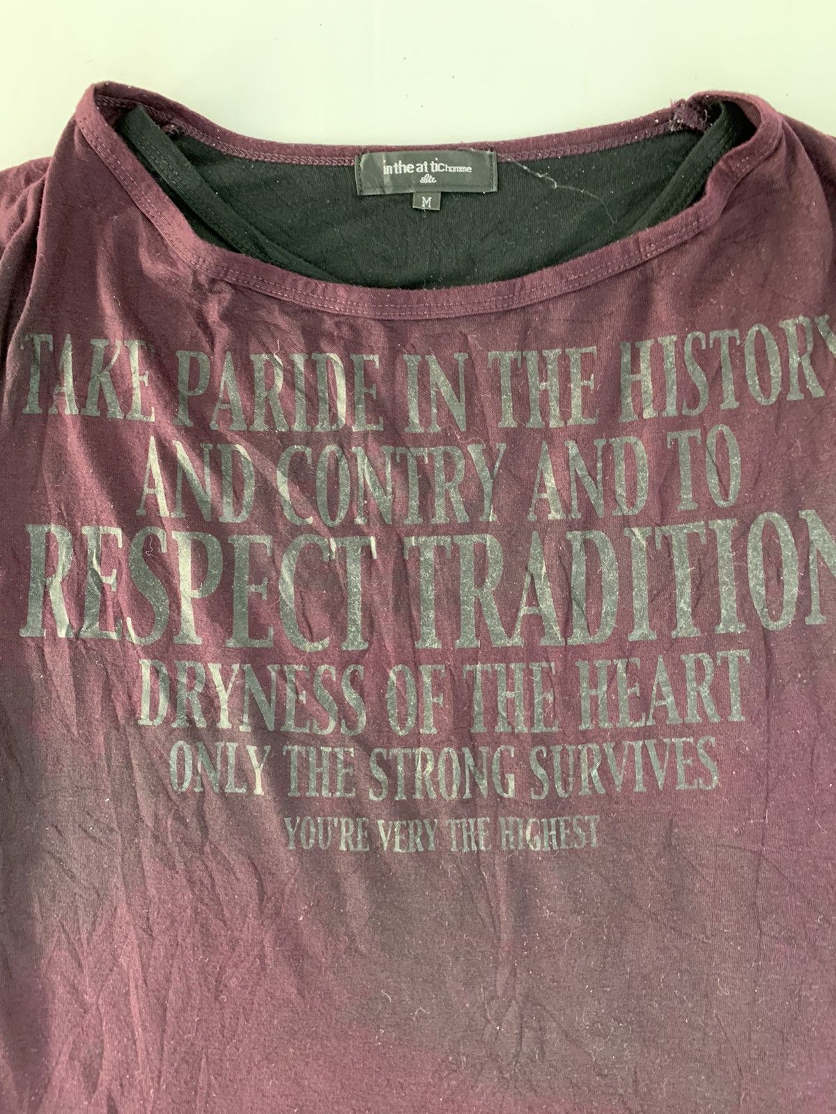 In The Attic In The Attic Homme Humor Quotes Longsleeve Printed Tee Size S / US 4 / IT 40 - 4 Thumbnail