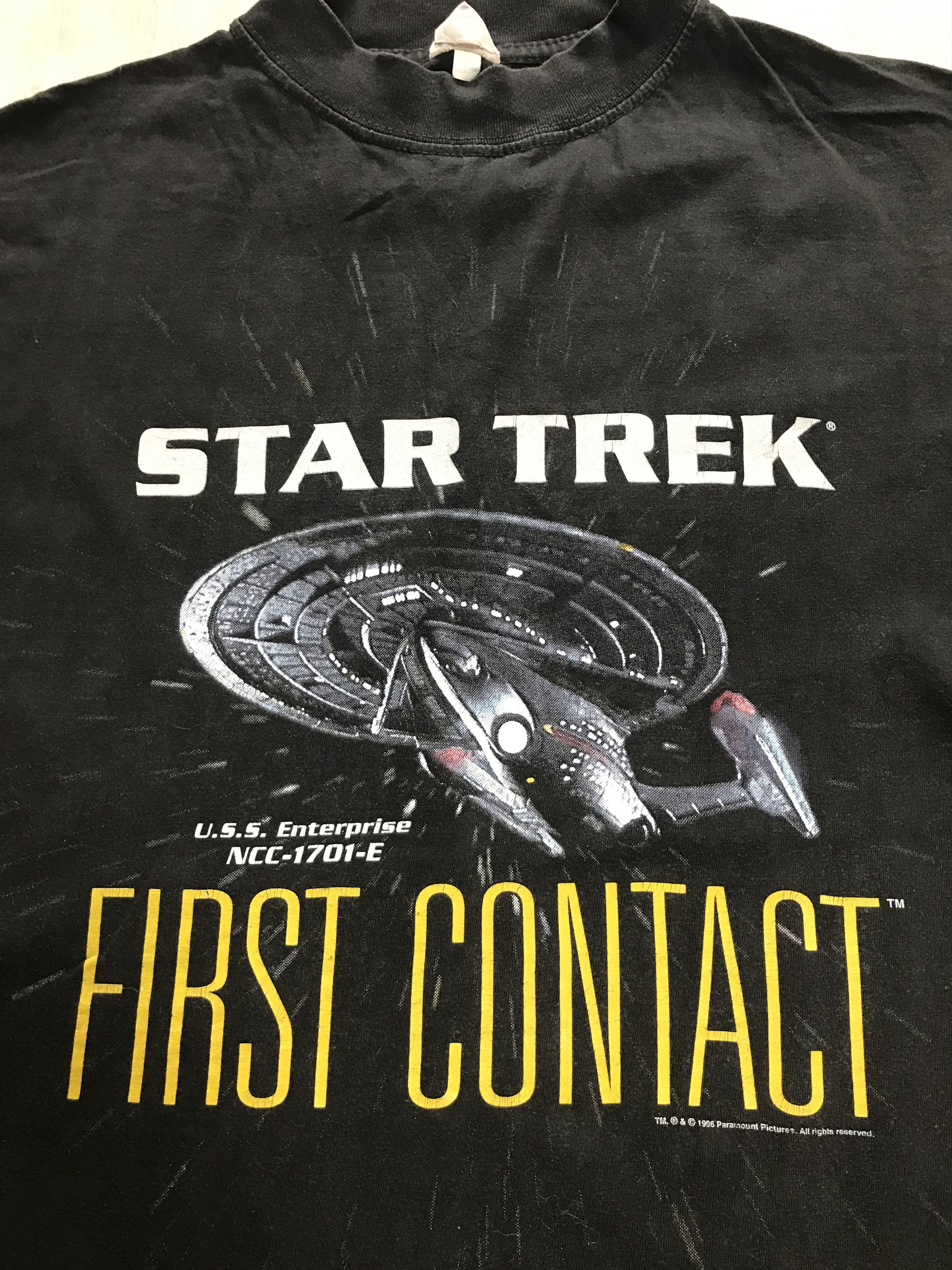 Star Wars STAR TREK First Contact 1996 vintag tee Size US M / EU 48-50 / 2 - 2 Thumbnail