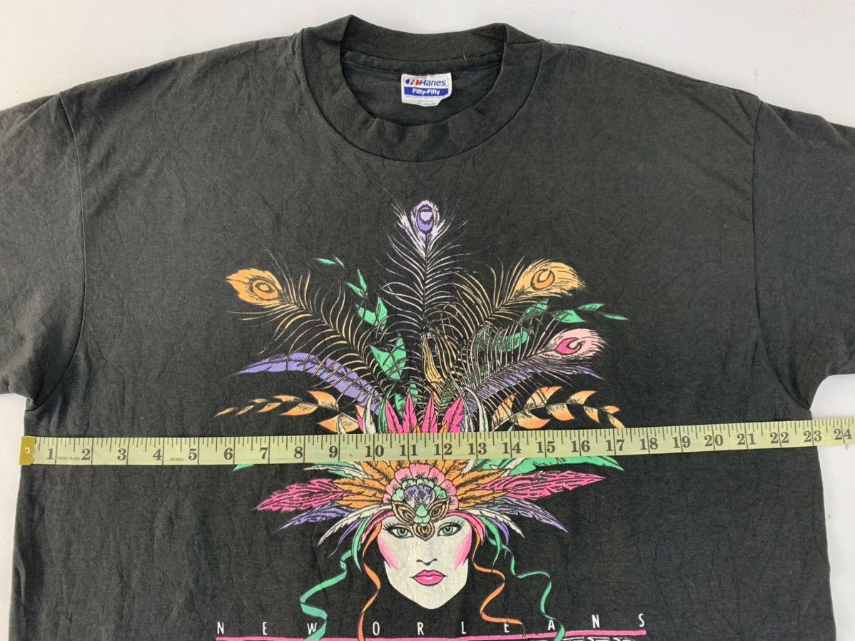 Hanes 90s Hanes Fifty Fifty Neworleans French Quarter Printed Tee Size US XL / EU 56 / 4 - 6 Thumbnail