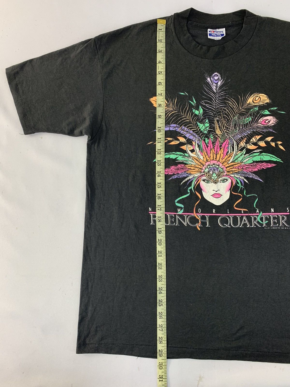 Hanes 90s Hanes Fifty Fifty Neworleans French Quarter Printed Tee Size US XL / EU 56 / 4 - 7 Thumbnail