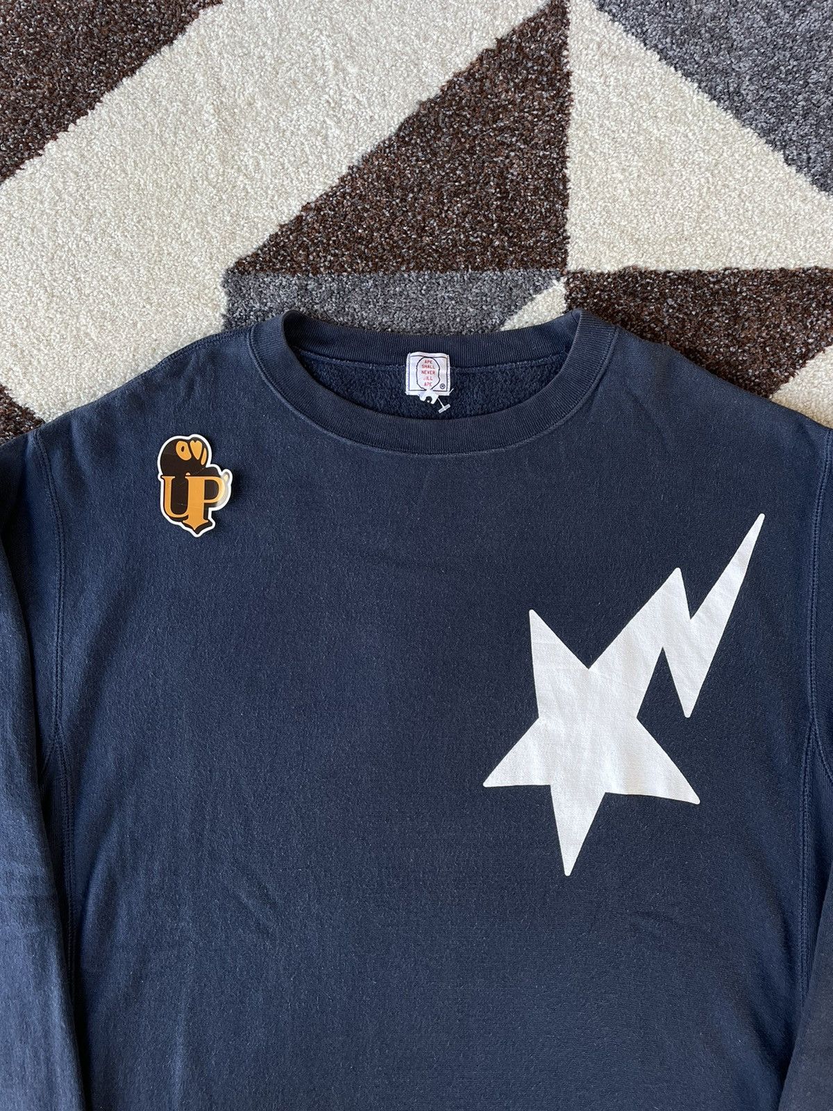 Bape Bapesta Crewneck Size US L / EU 52-54 / 3 - 3 Thumbnail