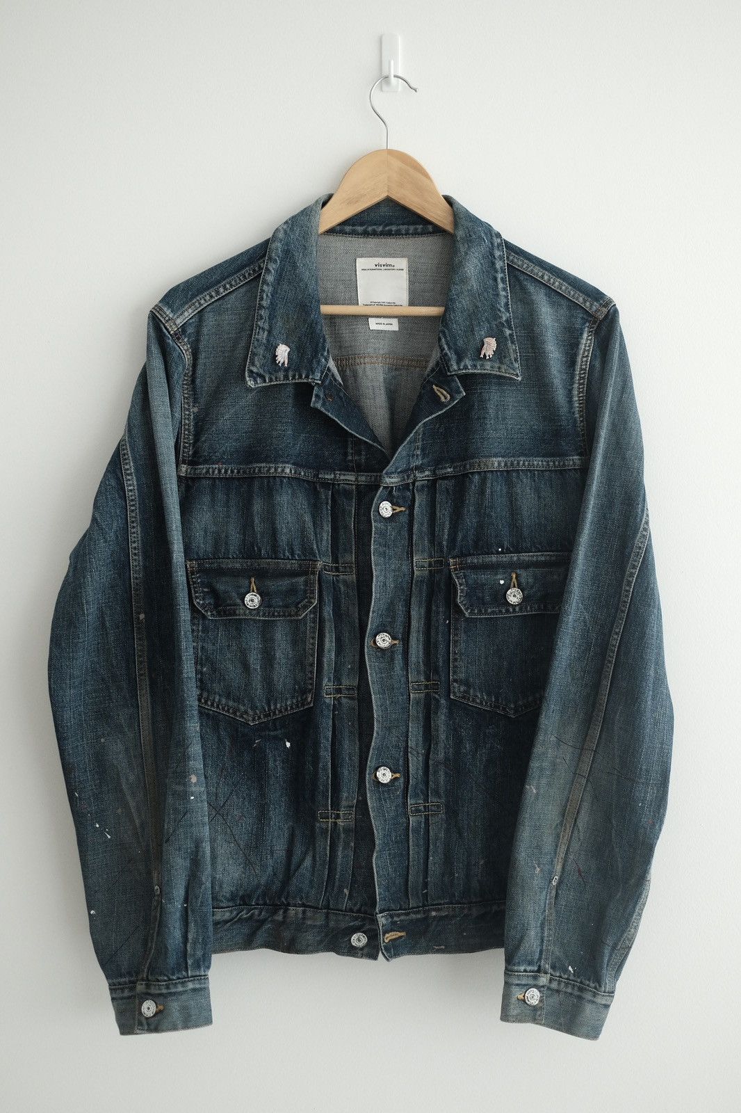 Image of Visvim Social Sculture 101 Dry 999 Denim Jkt in Blue, Men's (Size XL)