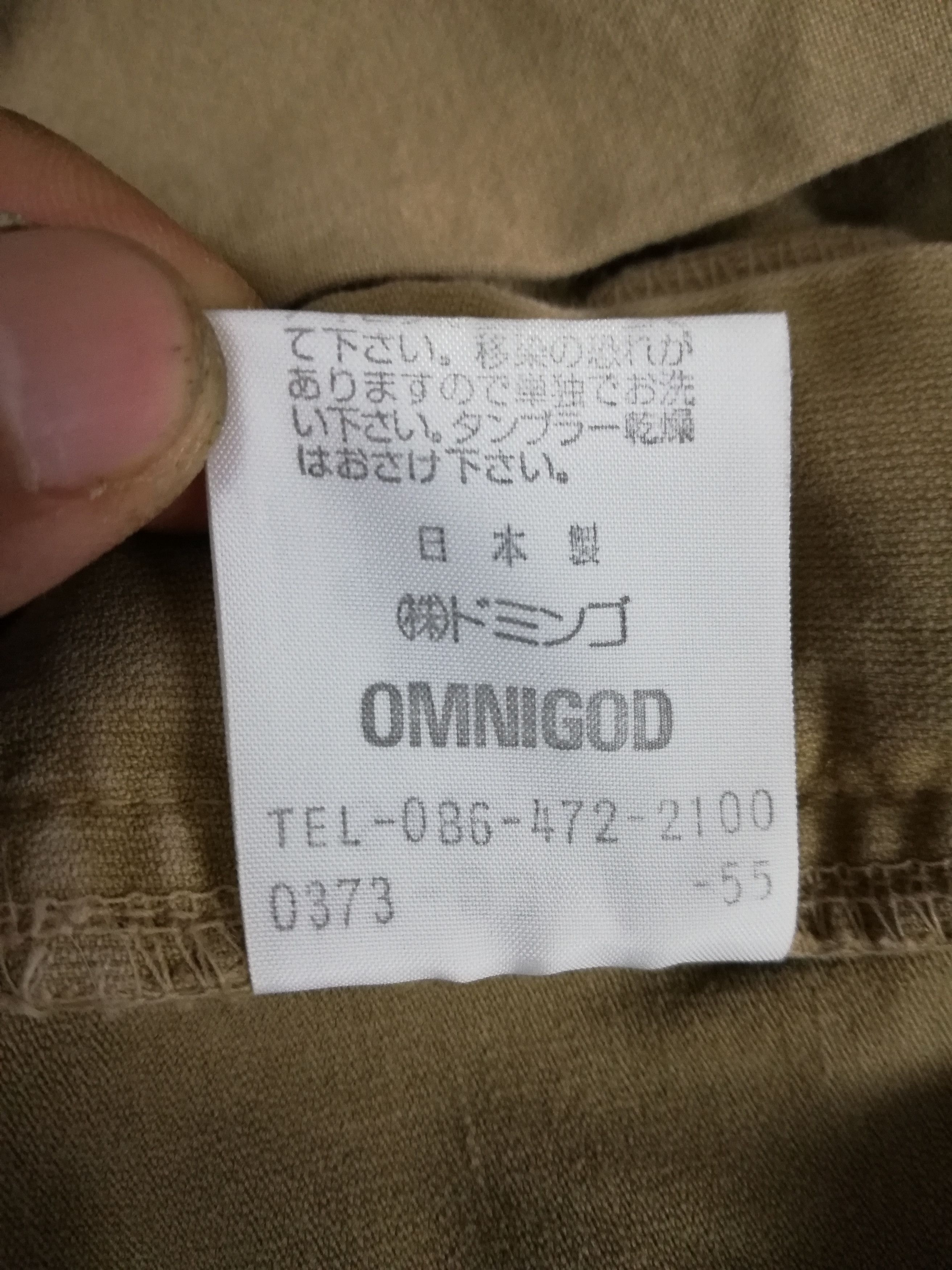 Japanese Brand × OMNIGOD 🔥Japanese Omnigod Garment Guaranteed Cargos Trouser Pants Size US 31 - 7 Thumbnail