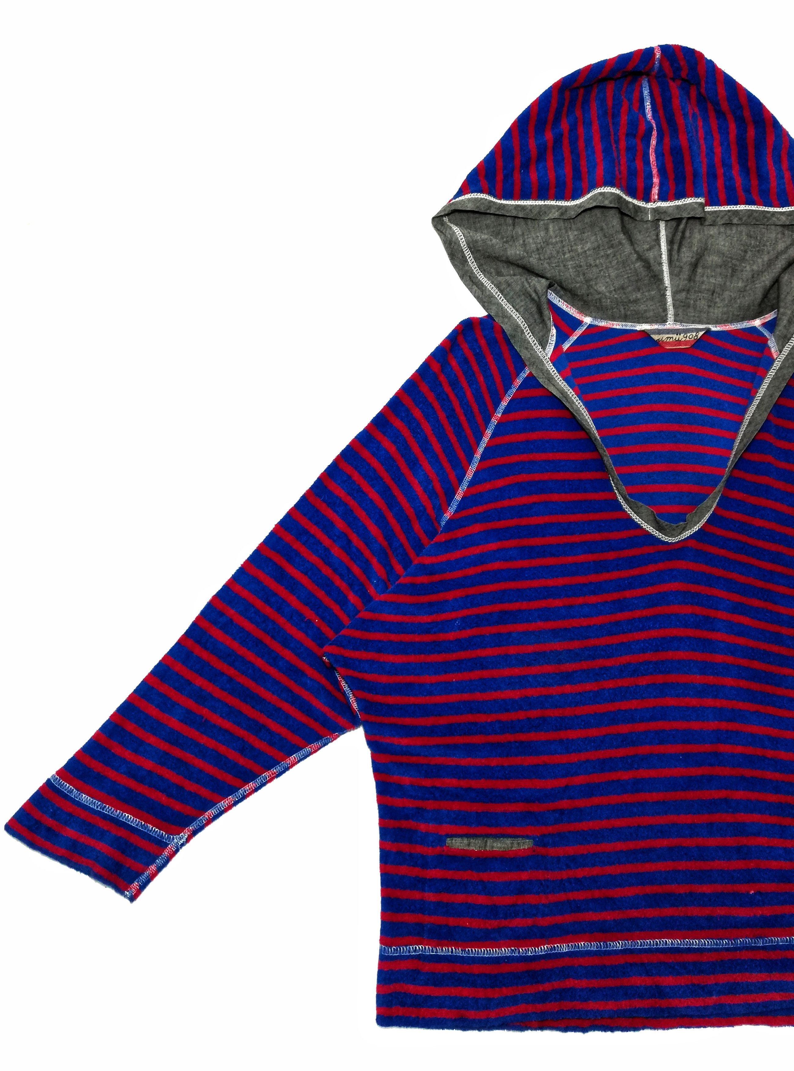 45rpm × Japanese Brand 🔥45rpm Red/Blue Hoodie Stripe Long Sleeve Sweatshirt🔥 Size US S / EU 44-46 / 1 - 3 Thumbnail