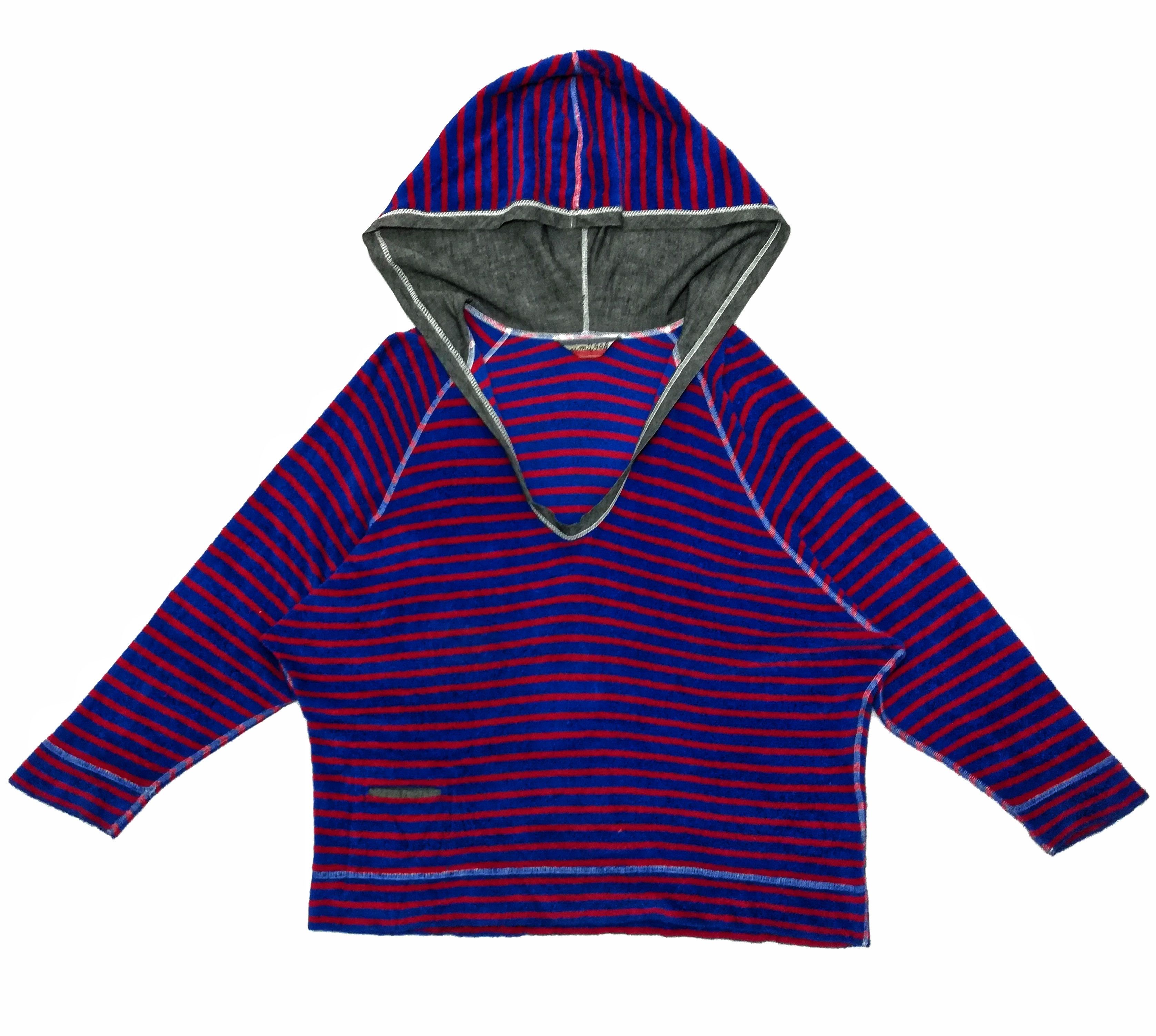 45rpm × Japanese Brand 🔥45rpm Red/Blue Hoodie Stripe Long Sleeve Sweatshirt🔥 Size US S / EU 44-46 / 1 - 1 Thumbnail